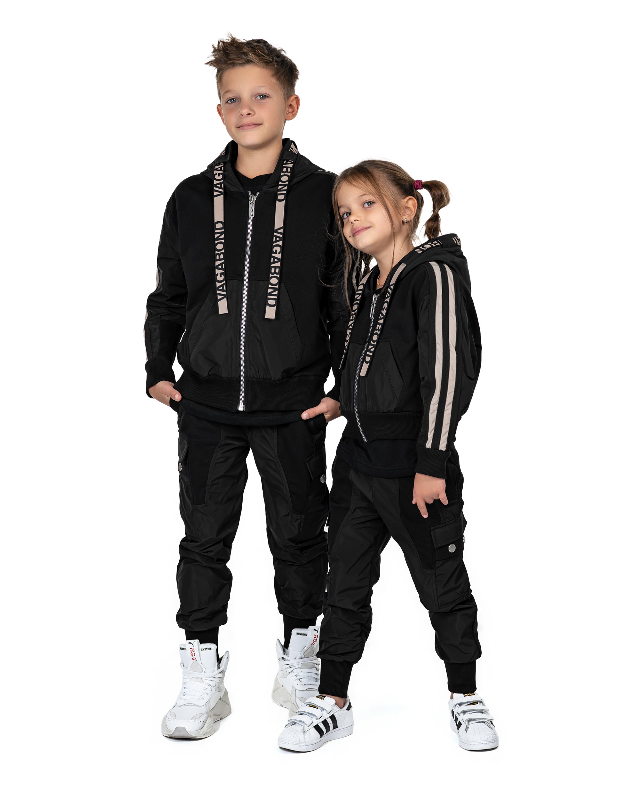 Bluza z kapturem w paski - H33889