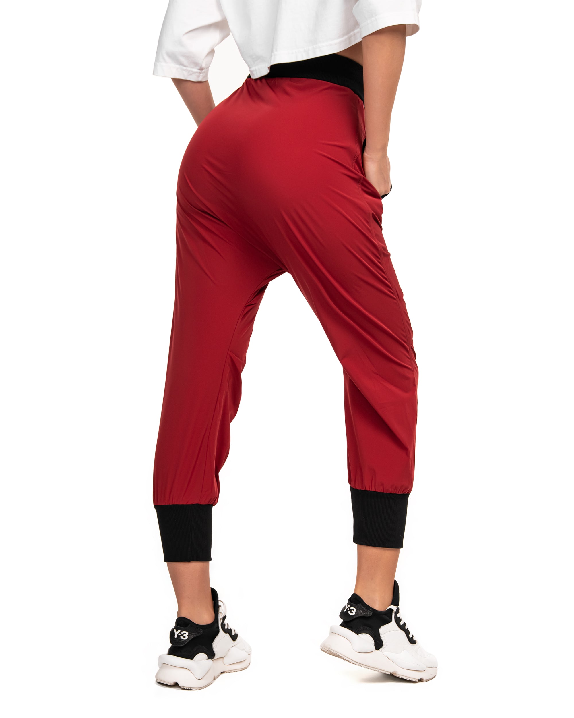Burgundy epic jogger pants - P21820