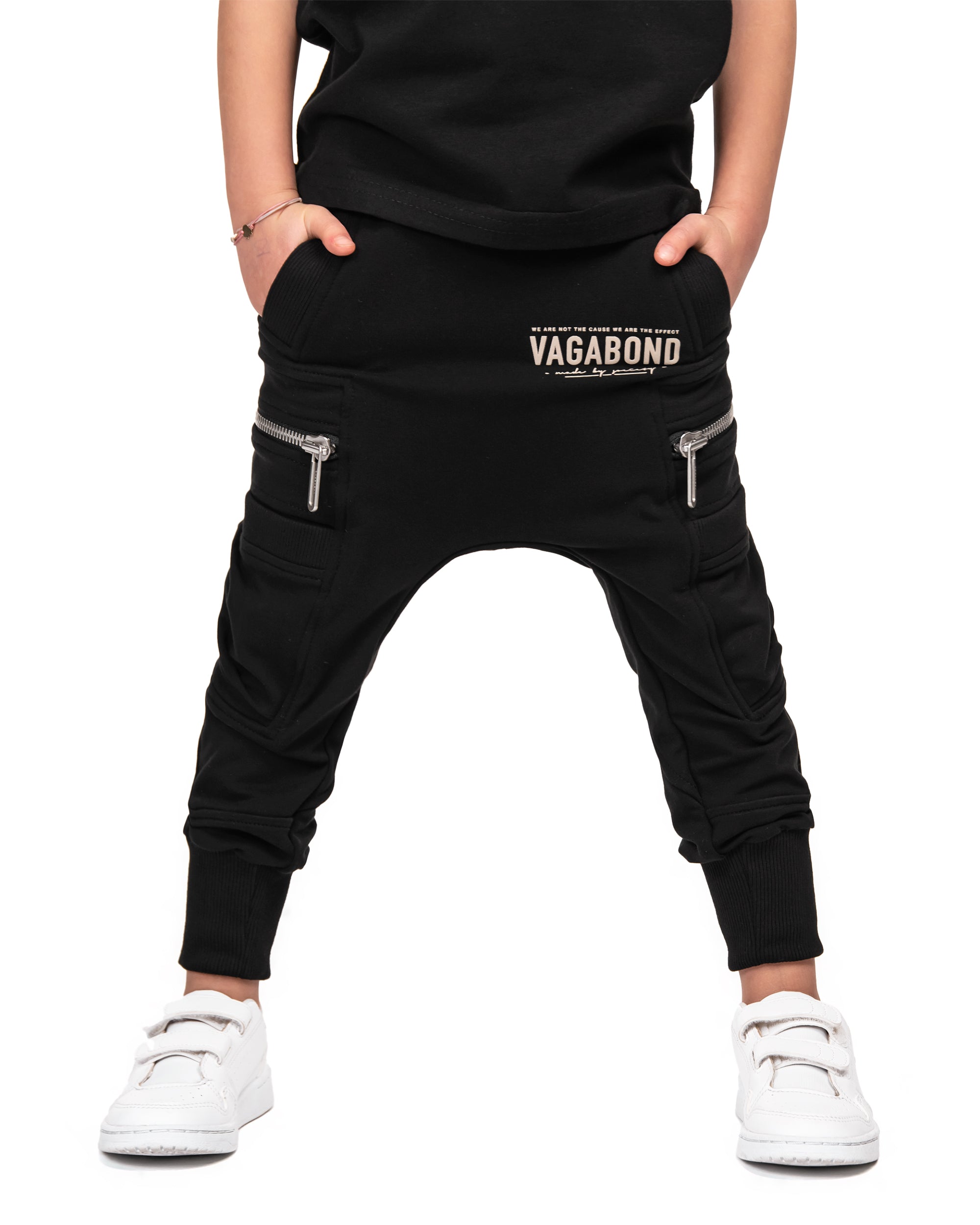 Zip hem jogger pants - P33243