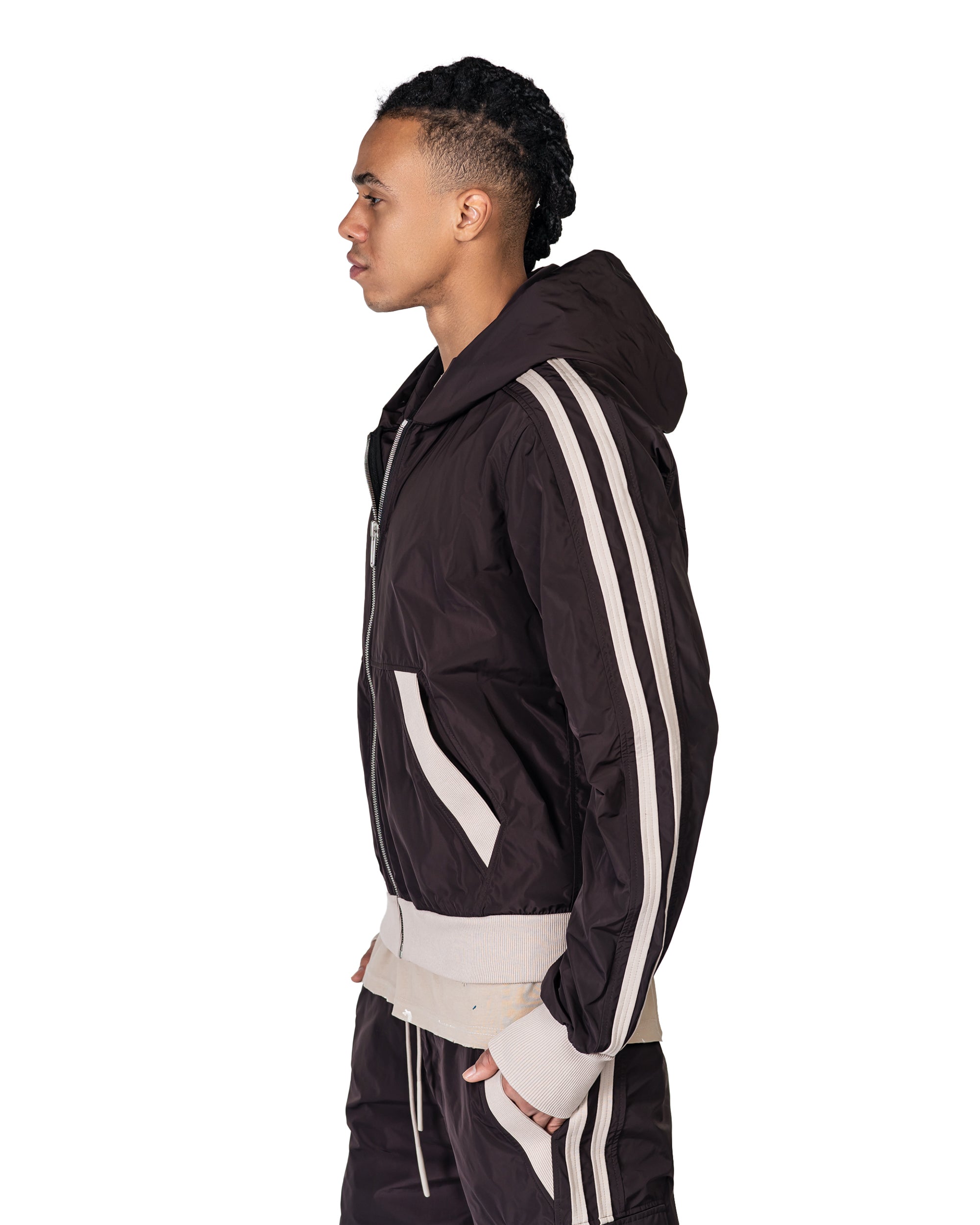 Bluza z kapturem w paski - H14115