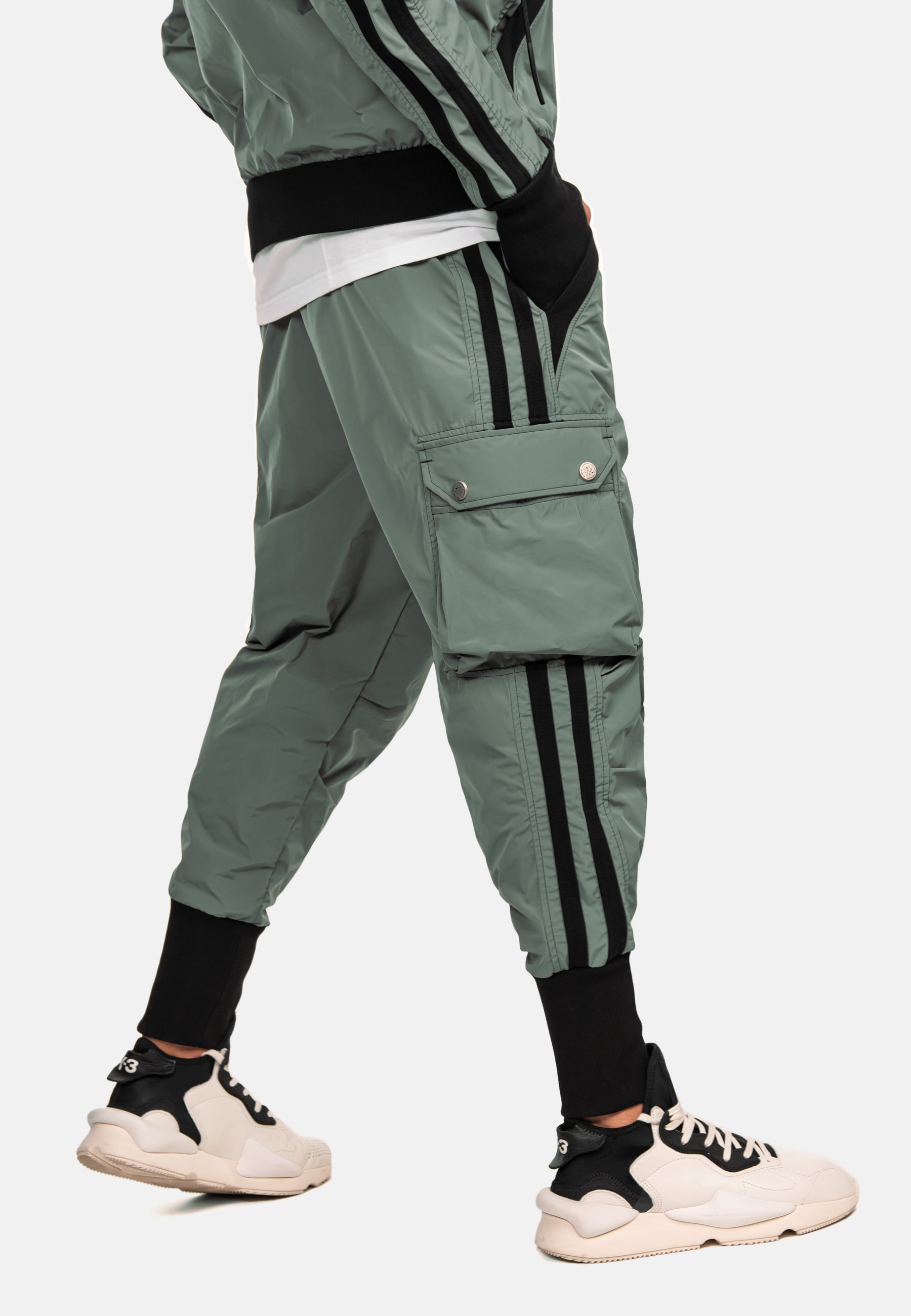 Vertical lines cargo pants - P12534