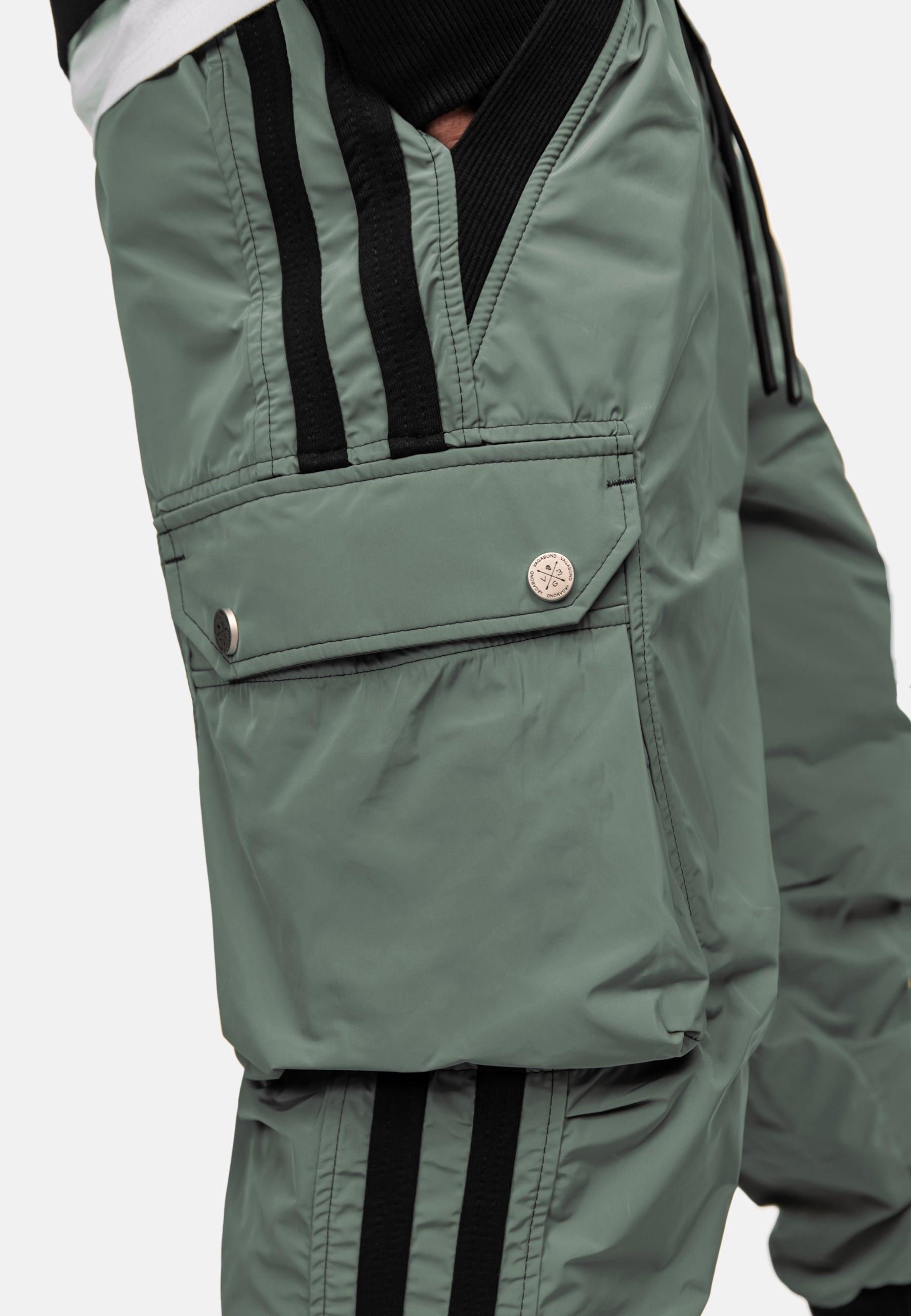 Vertical lines cargo pants - P12534