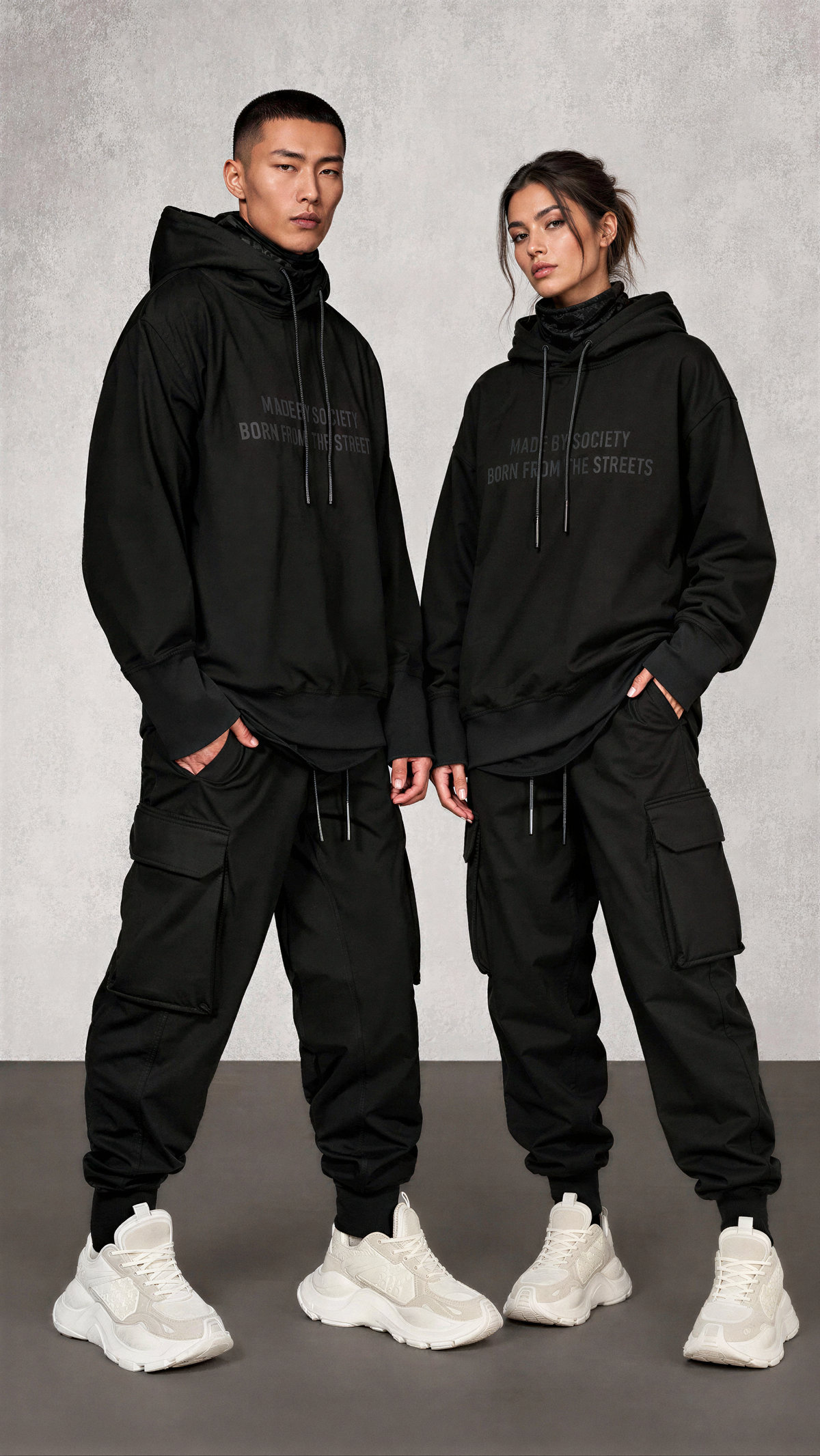 Bluza z kapturem Slim Fit Unit Born - H17998