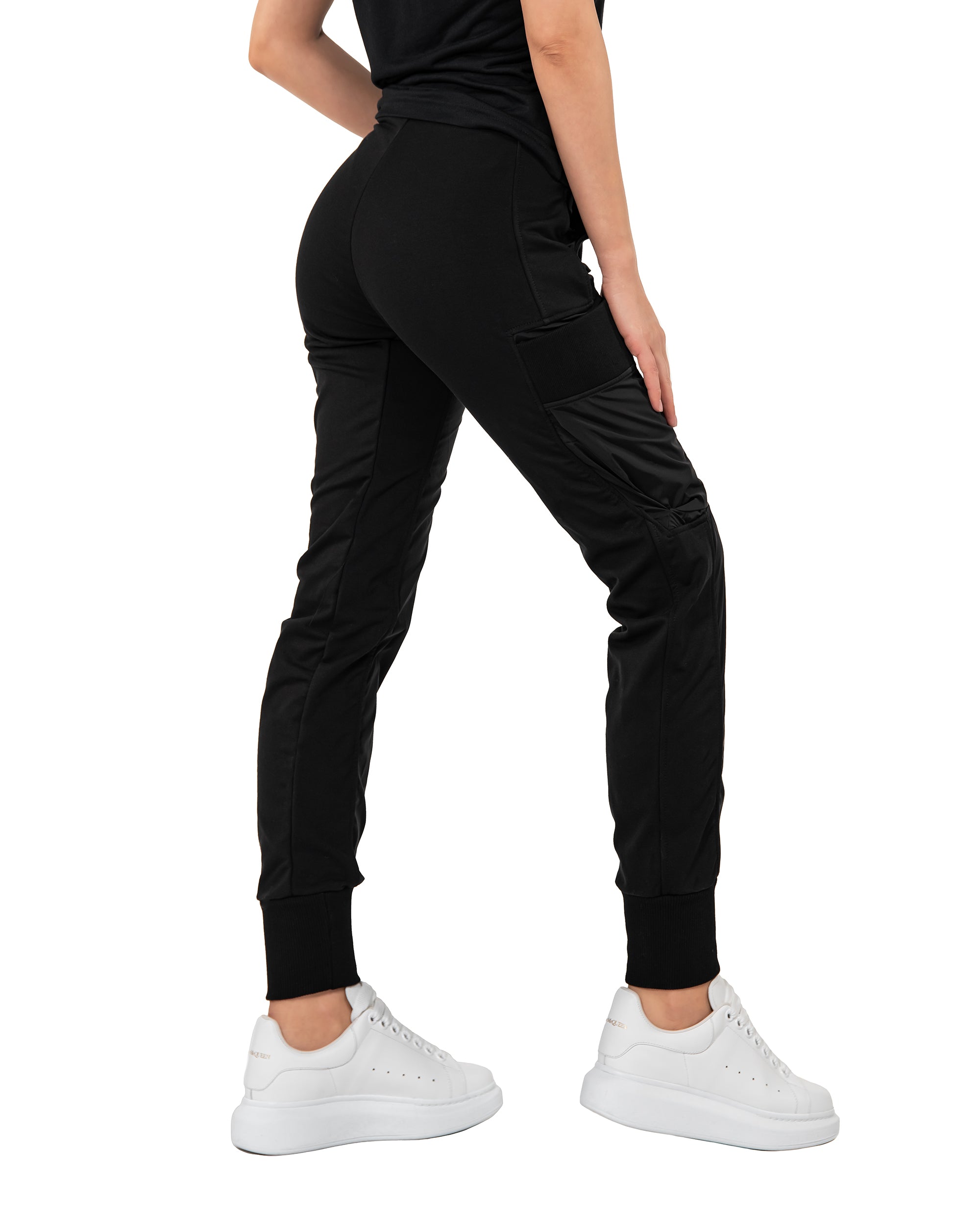 Spodnie jogger z dolnym brzegiem - P22272