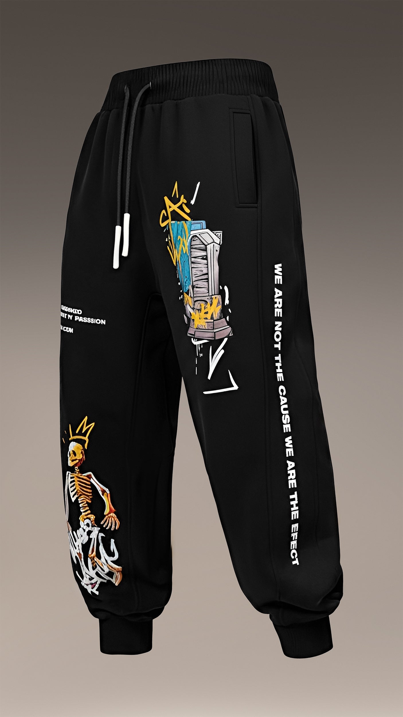 Luźne spodnie joggery - P14885