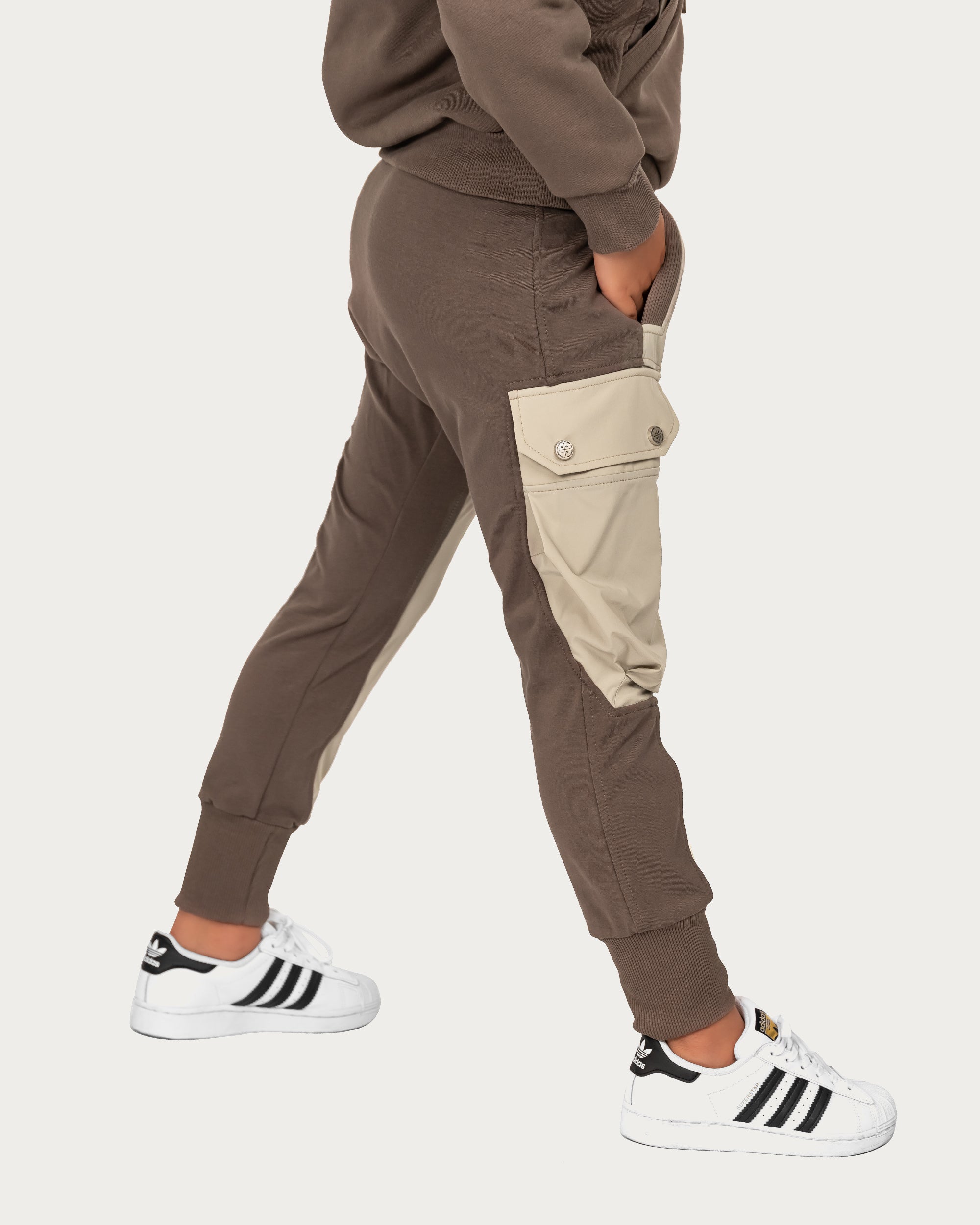Spodnie cargo dwukolorowe - P32781