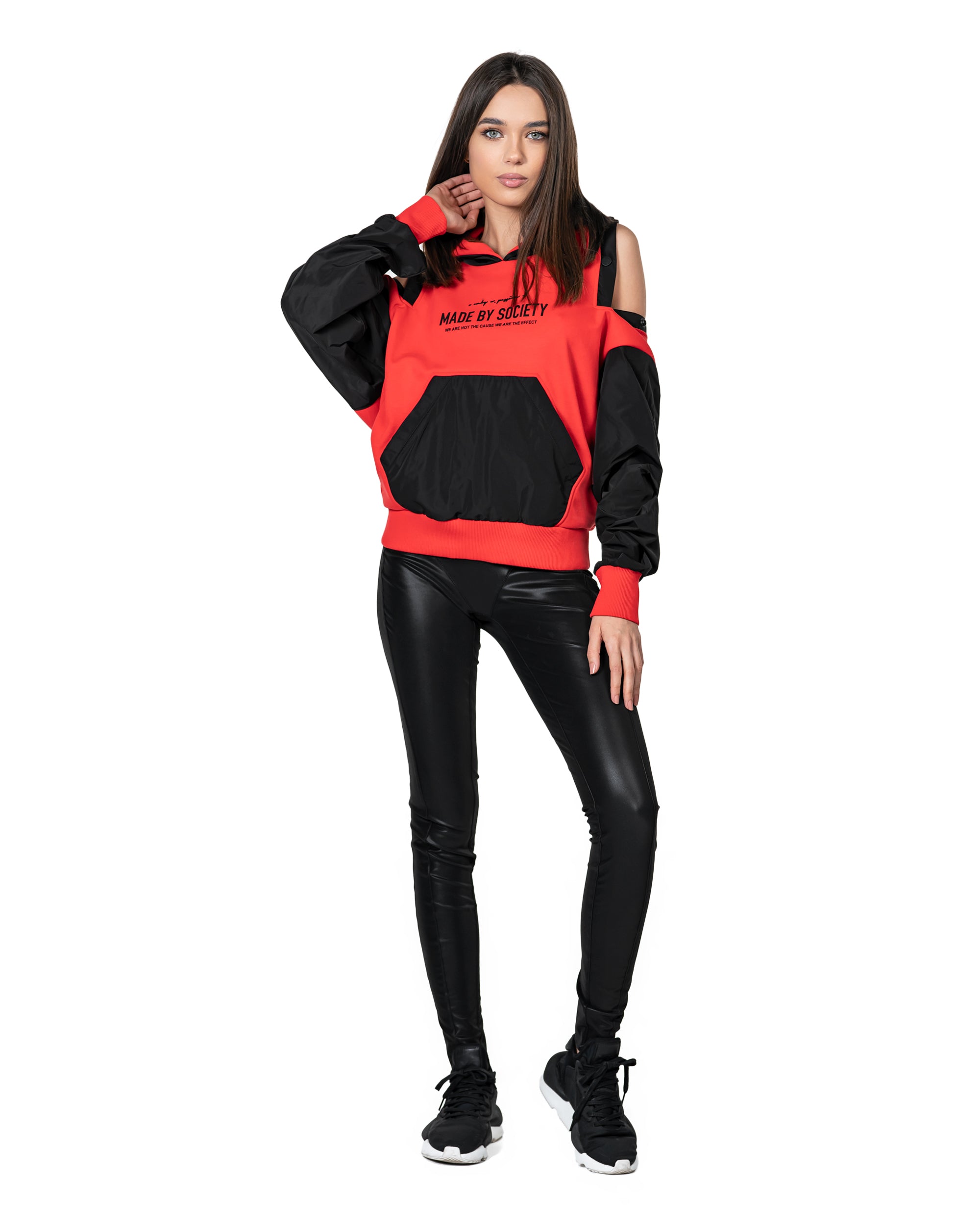 Stud backless hoodie - H24368
