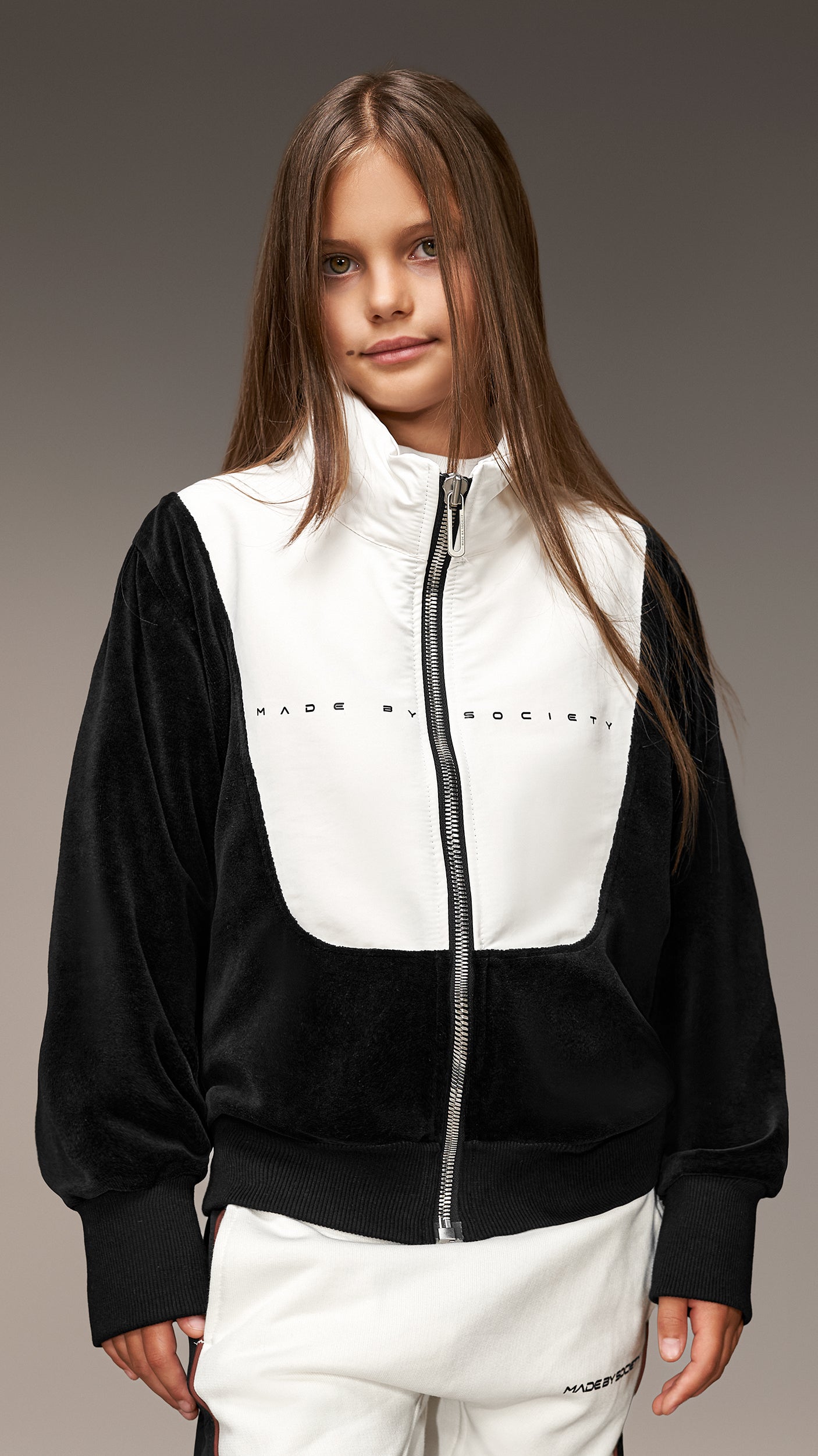 Bluza z kapturem z aksamitu - H36738