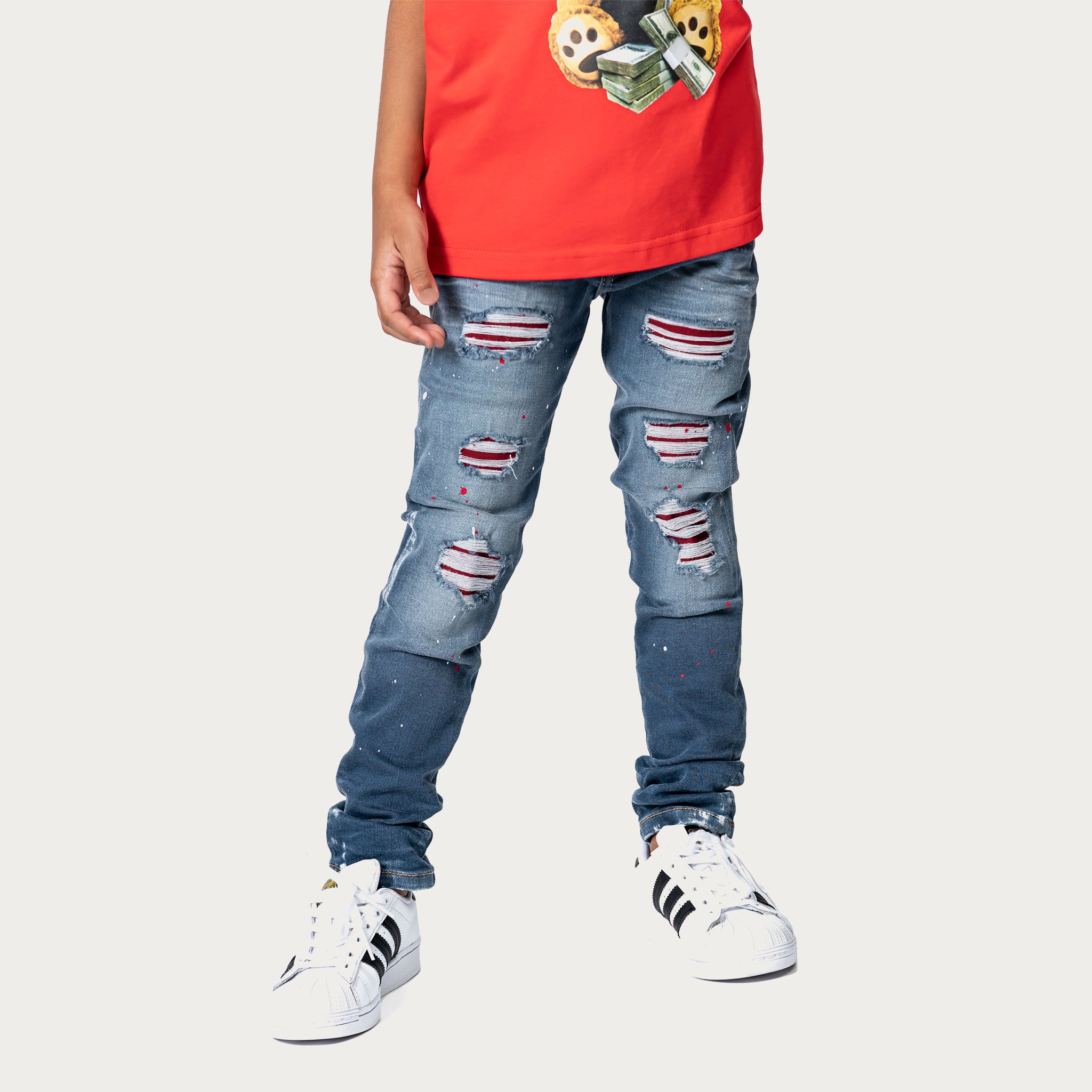 Ripped jeans pants - P33586