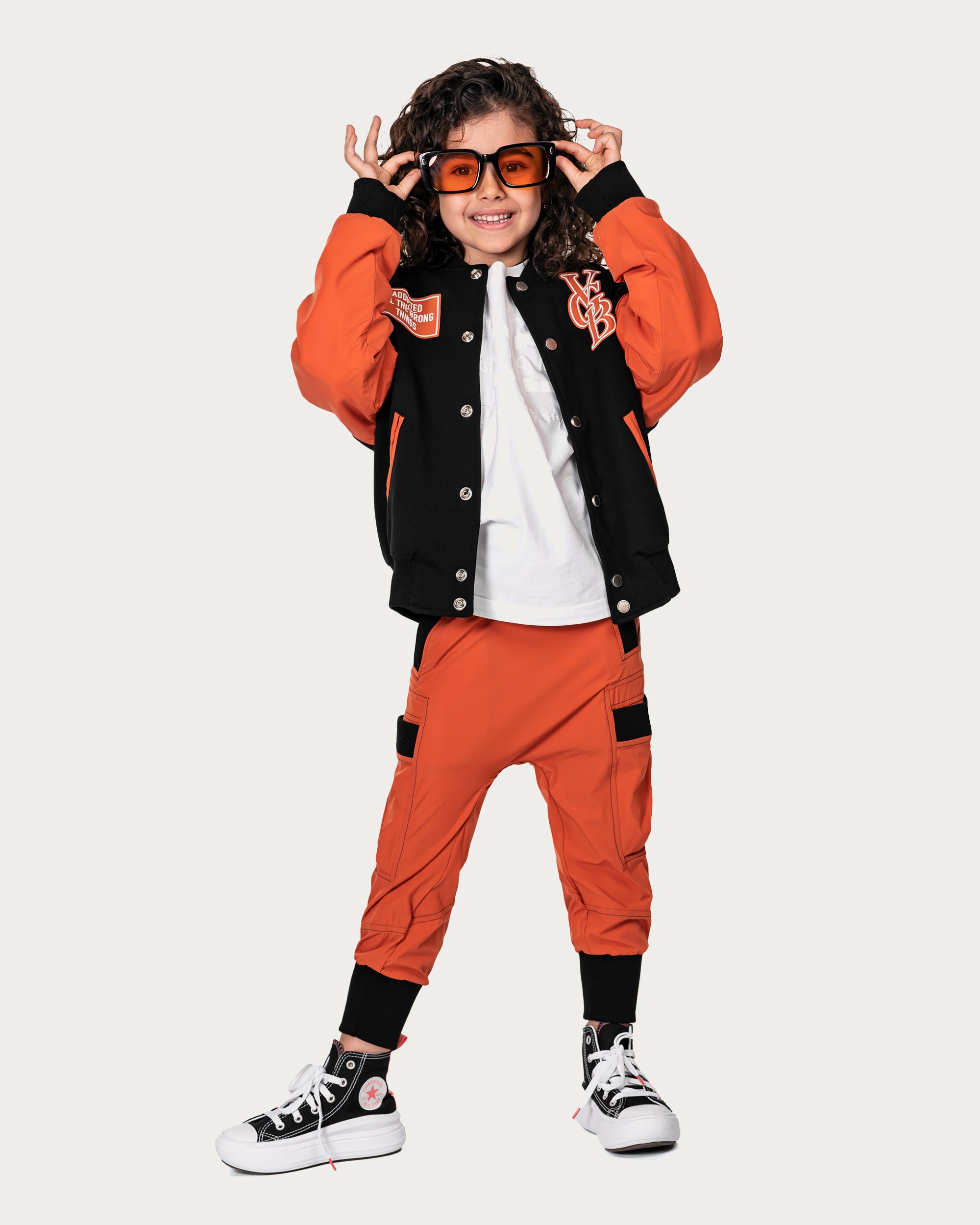 Orange hem jogger pants - P32669