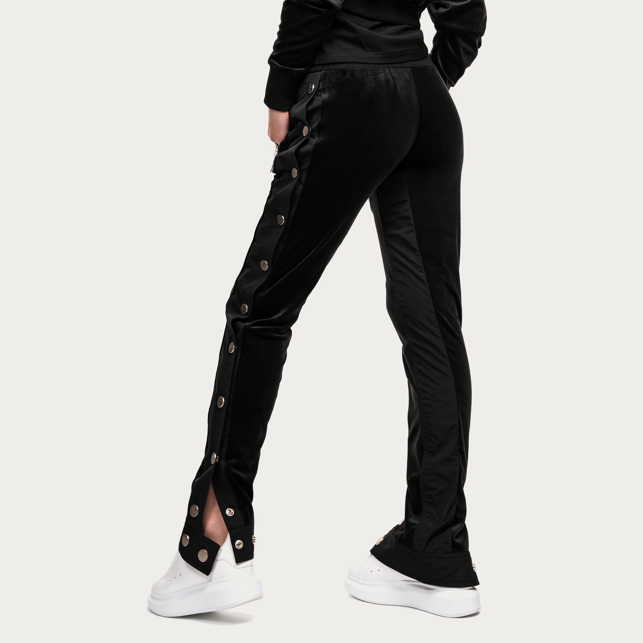 Velour stud track pants - P22432