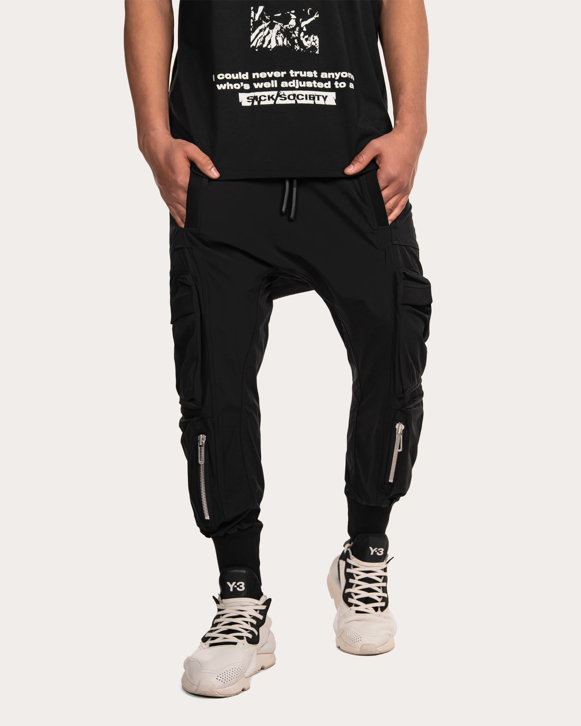 Stretch cargo pants - P11784