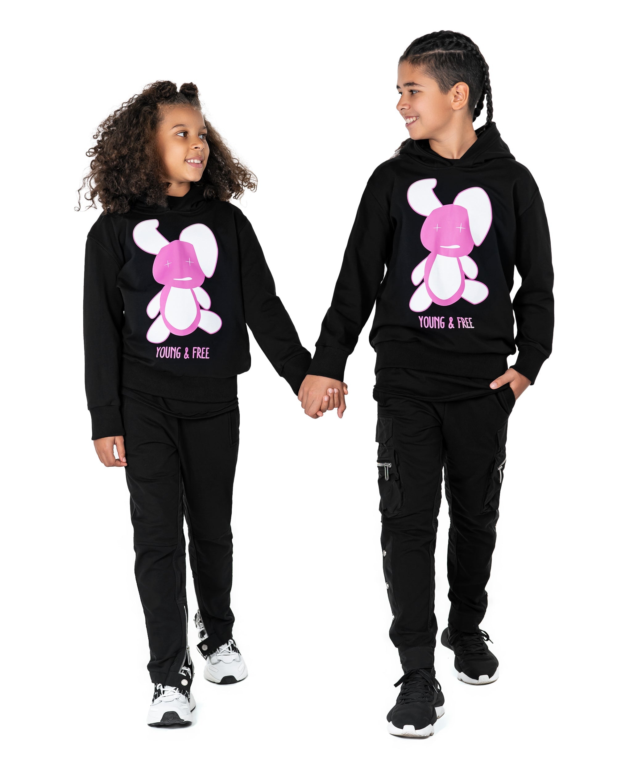 Bluza z kapturem w kształcie króliczka - H33932