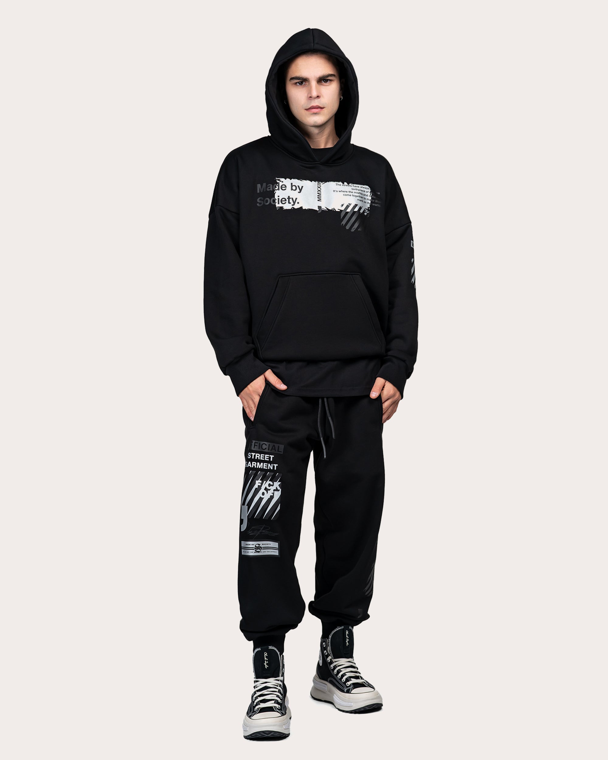 Oficjalna bluza z kapturem typu streetwear – H14978