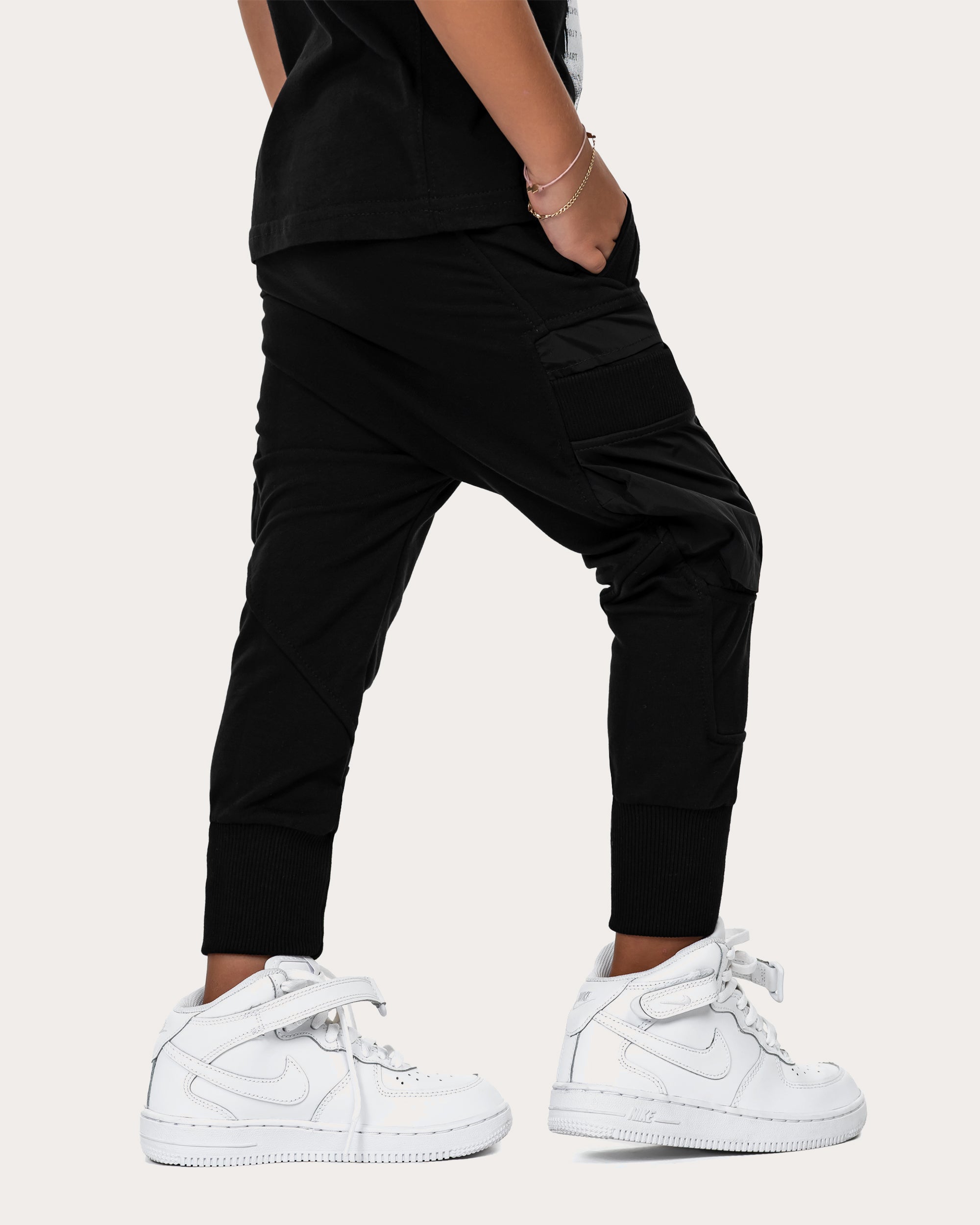 Spodnie jogger z dolnym brzegiem - P32341