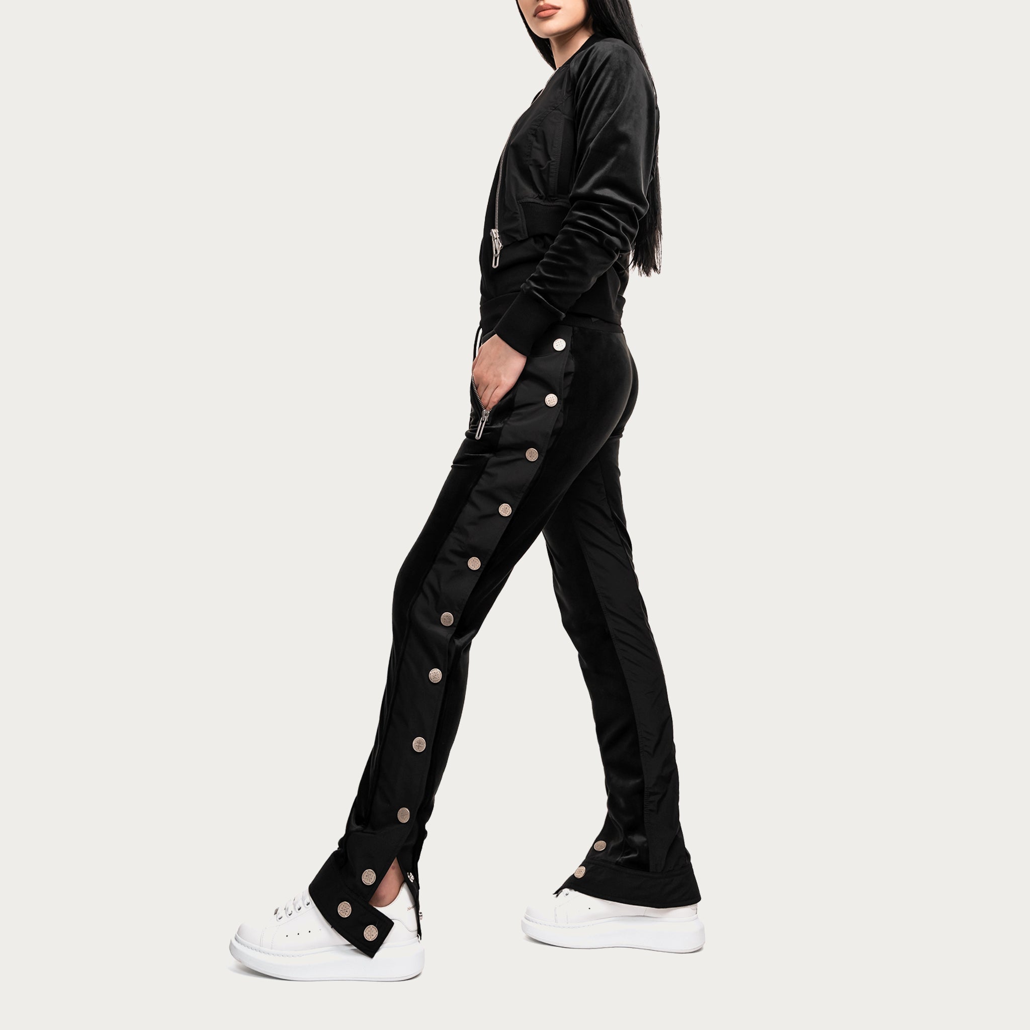 Velour stud track pants - P22432