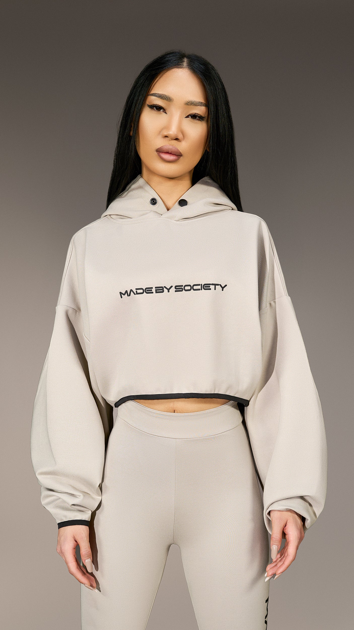 Crop Bluza "Made by Society" - H26108