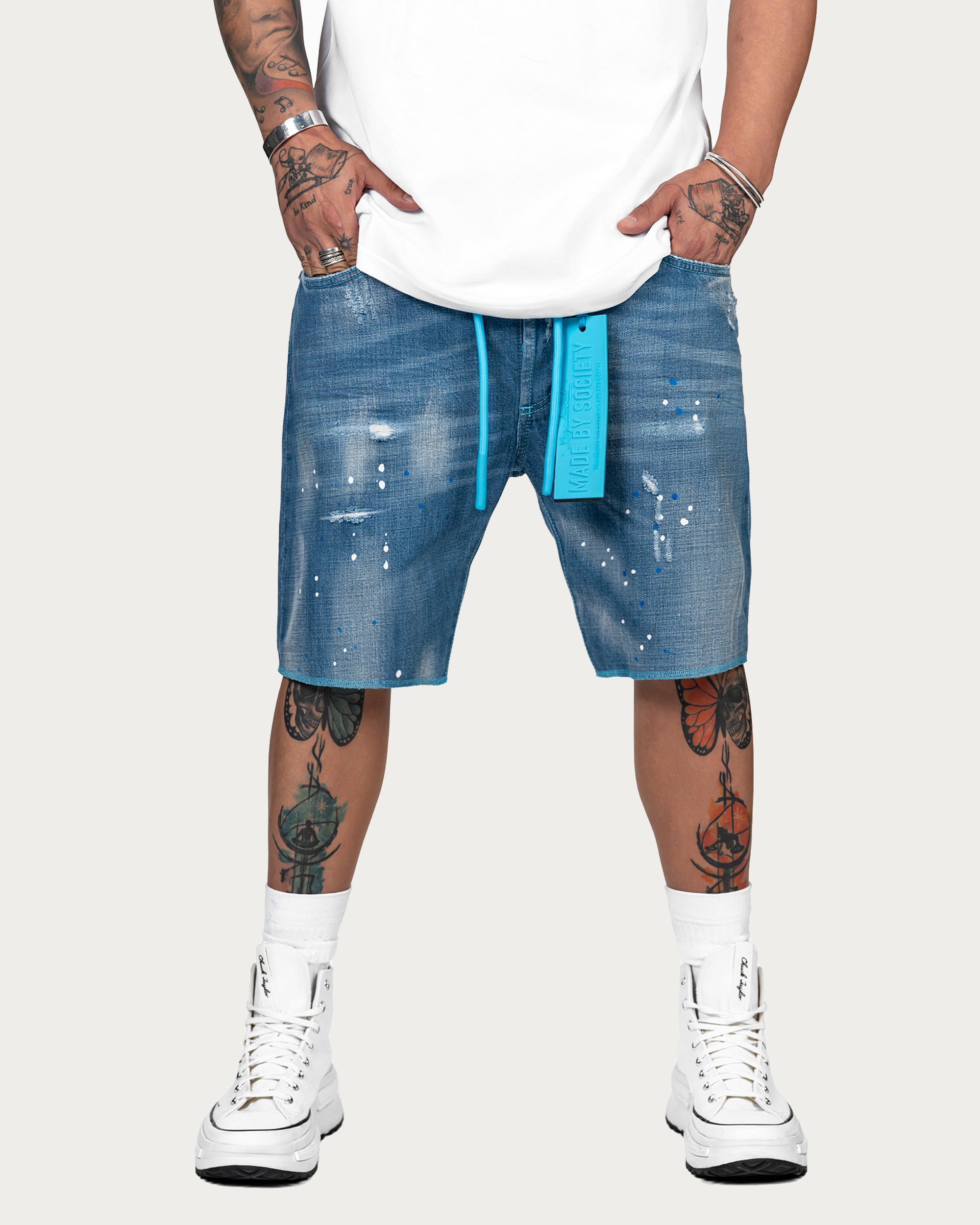 PAINT SHORT JEANS - P13407