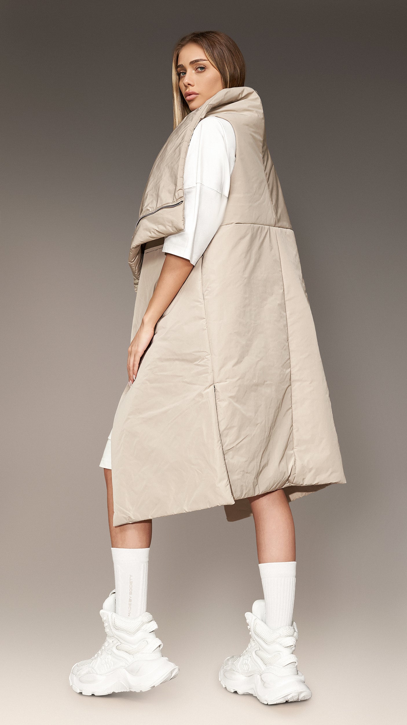 Vestă oversized - V24616