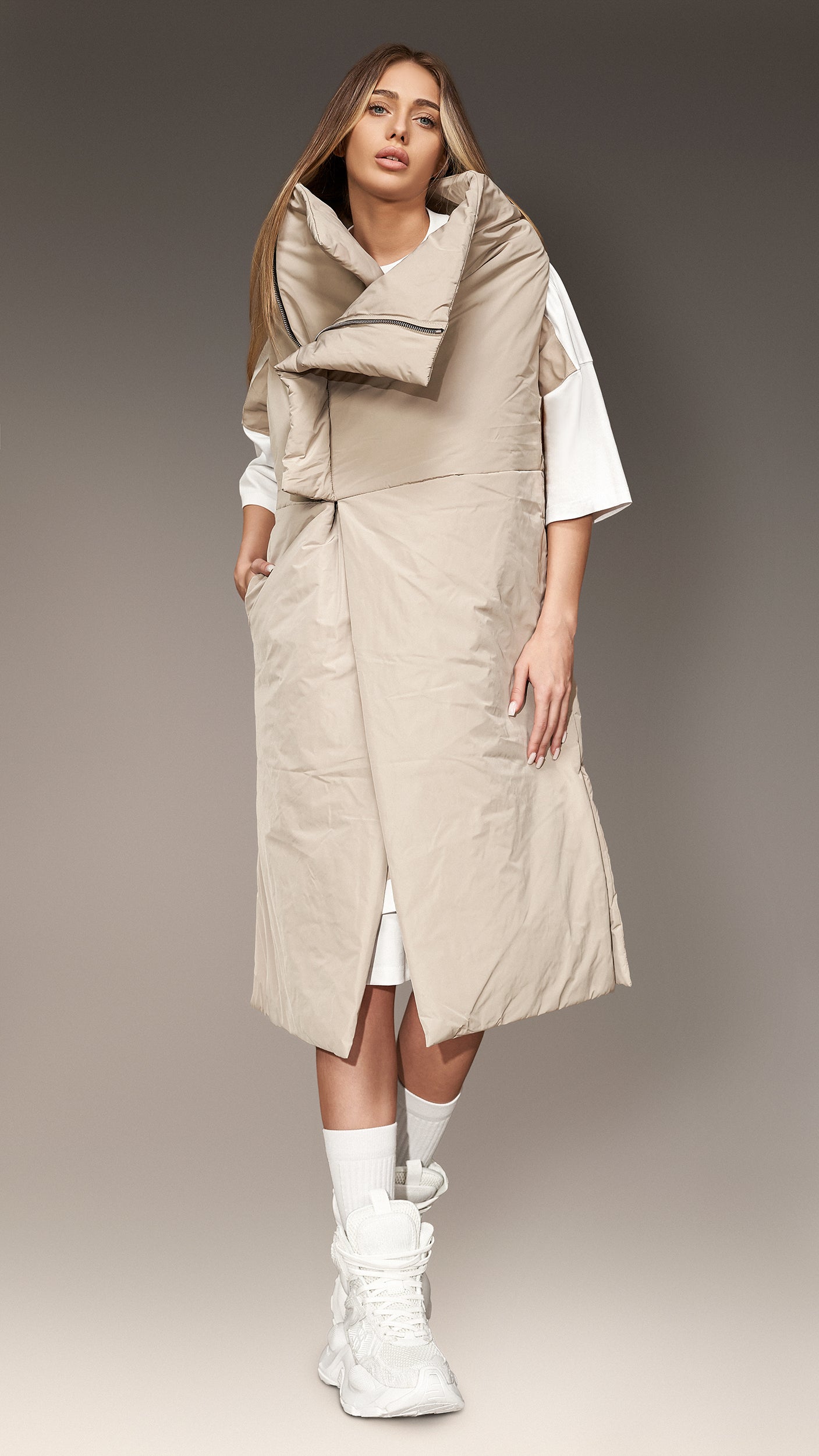 Vestă oversized - V24616