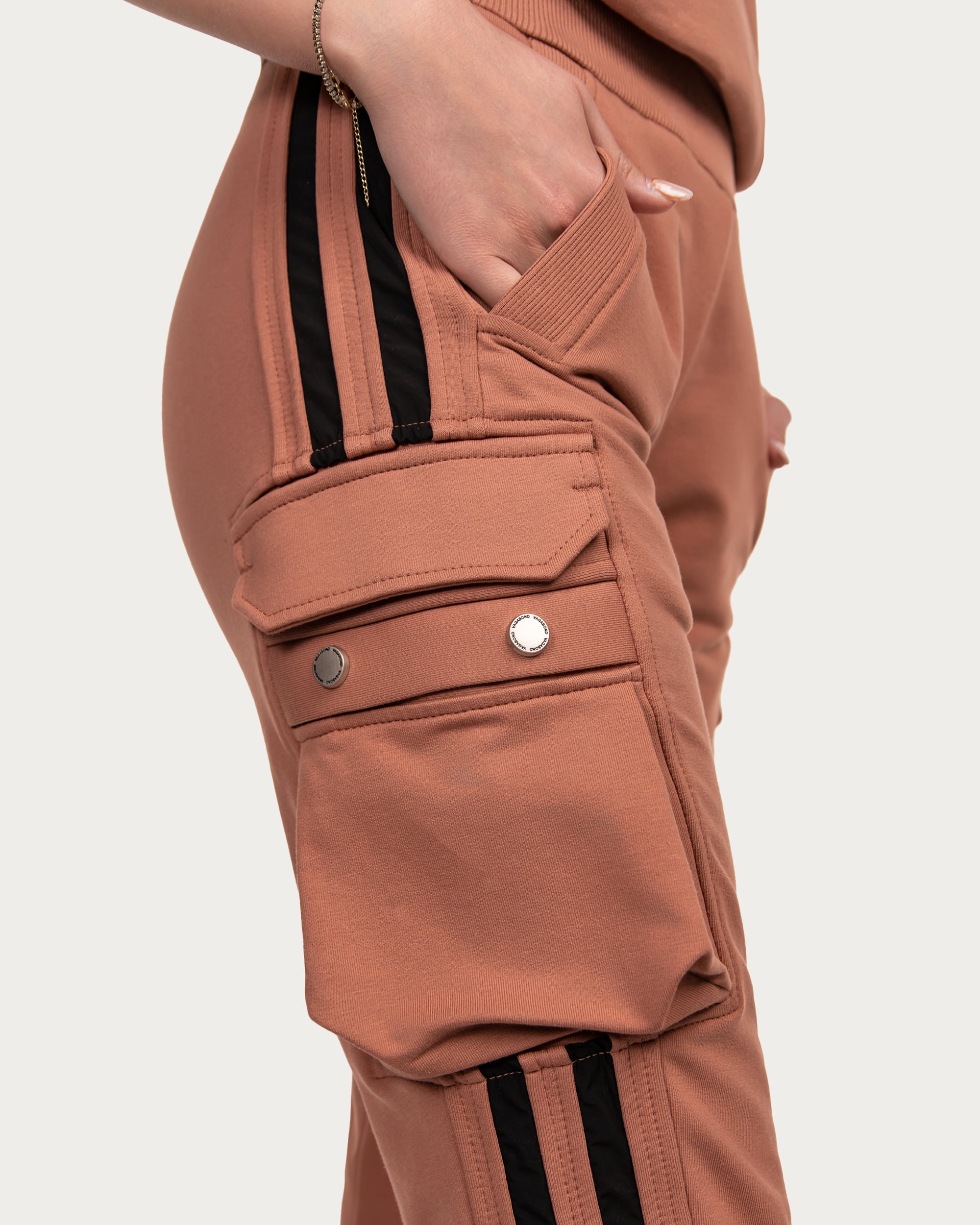 Vertical lines cargo pants - P23108