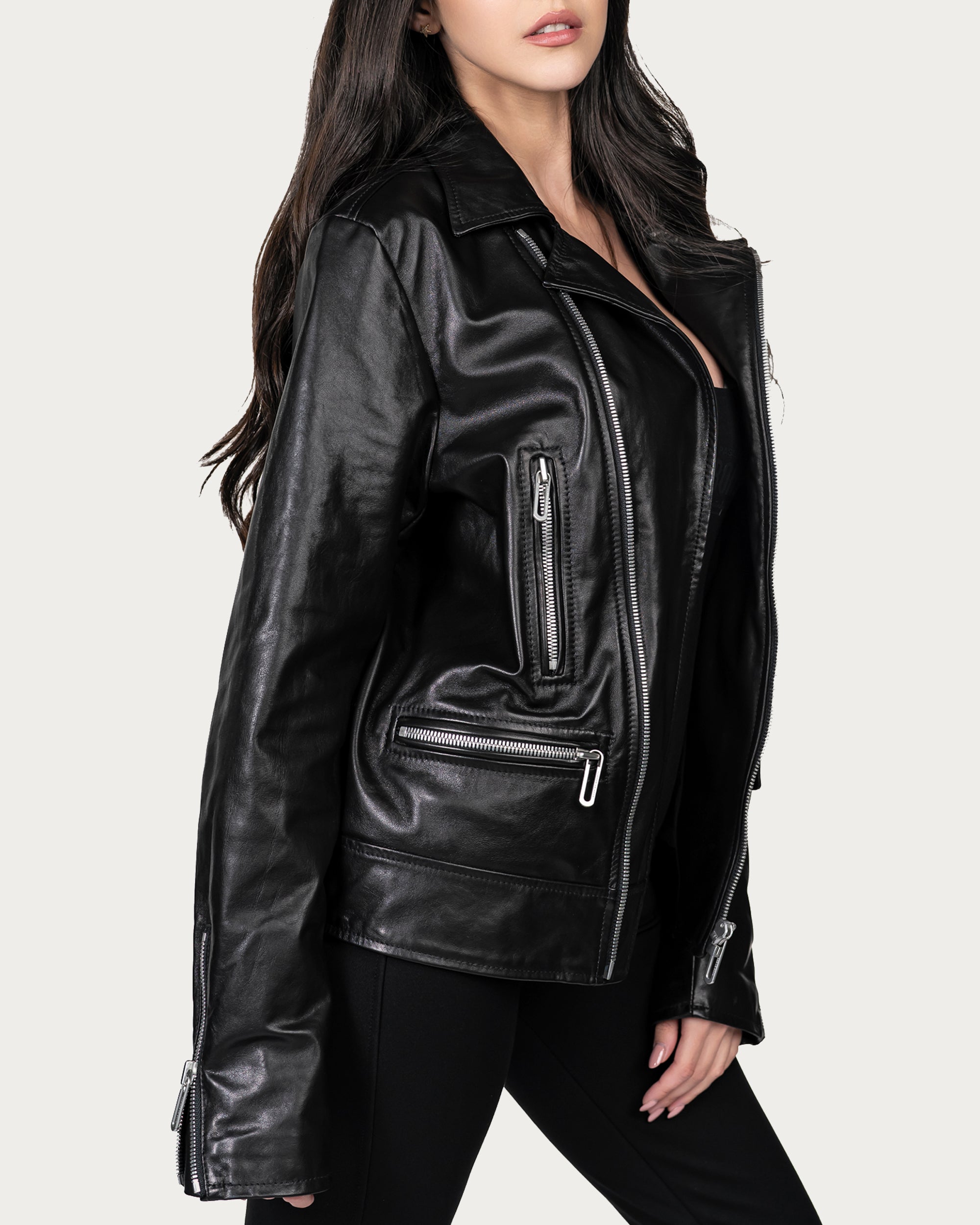 Leather jacket - J23863