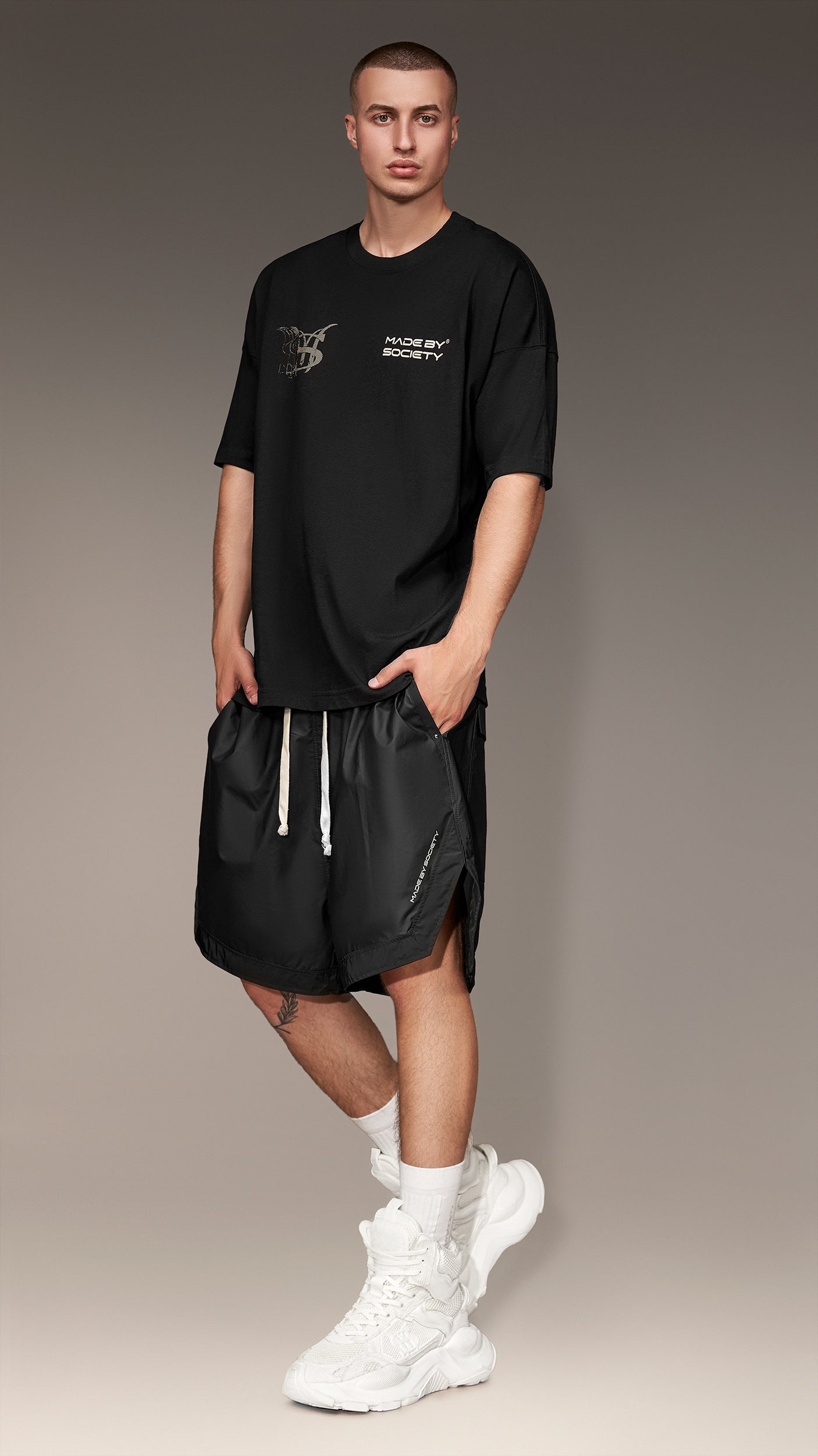 Oversize T-shirt "Gangsta Society" - T15932