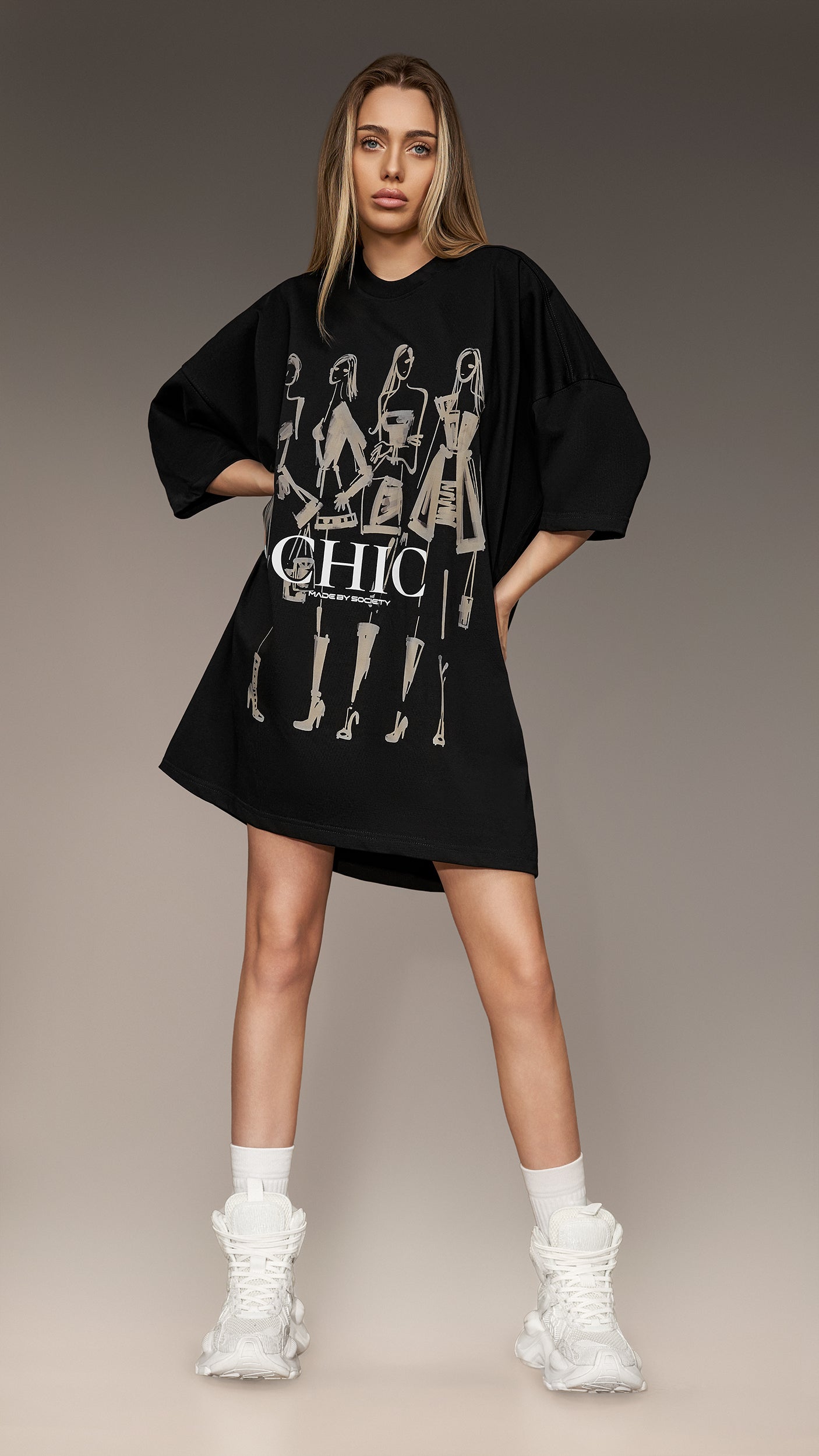 Oversized T-shirt "Chic" - T26347