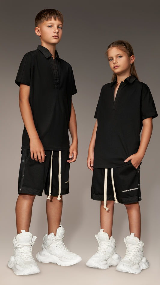Shorts z guzikami - B36537