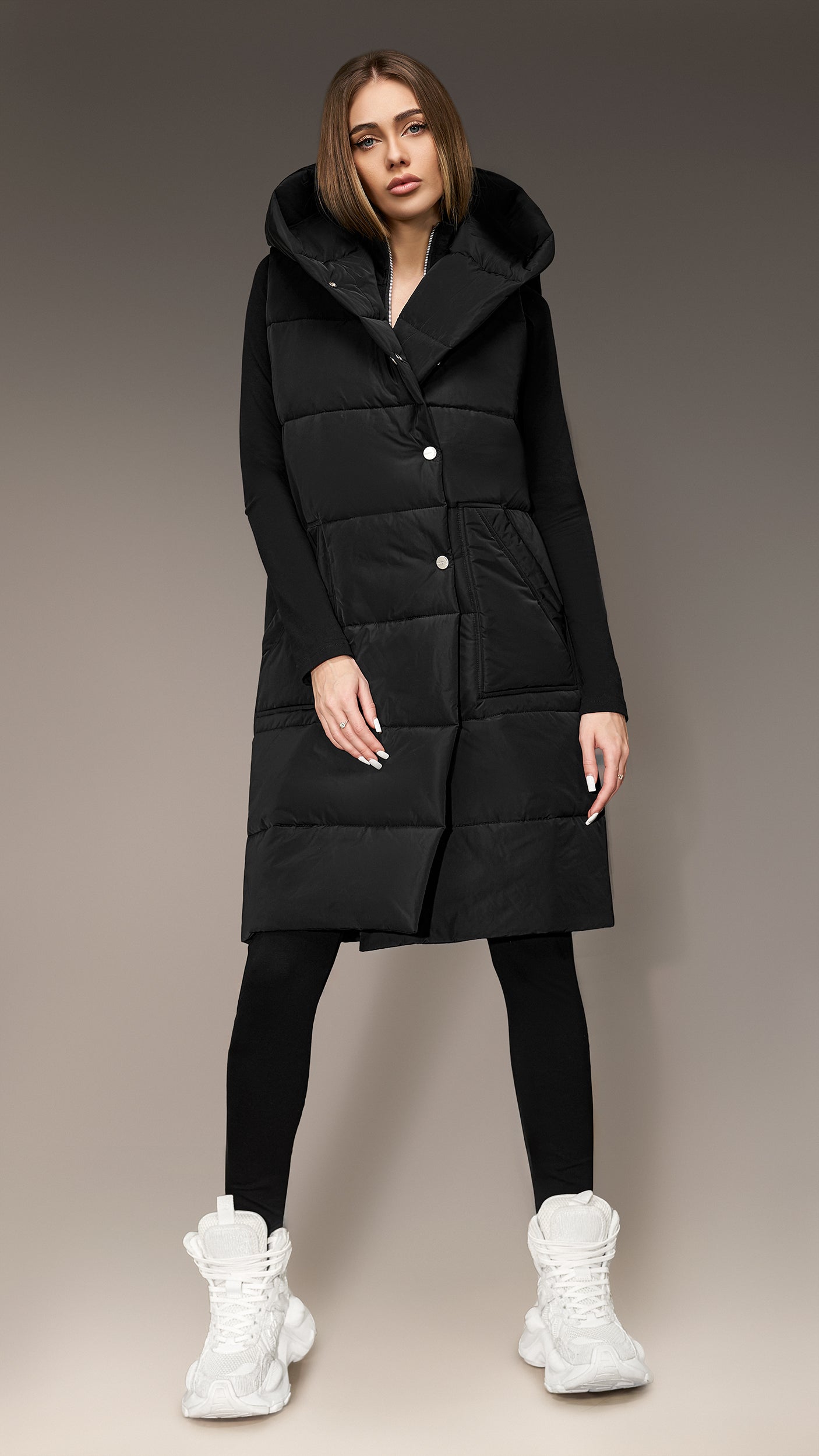 Długi kamizelka - V26833