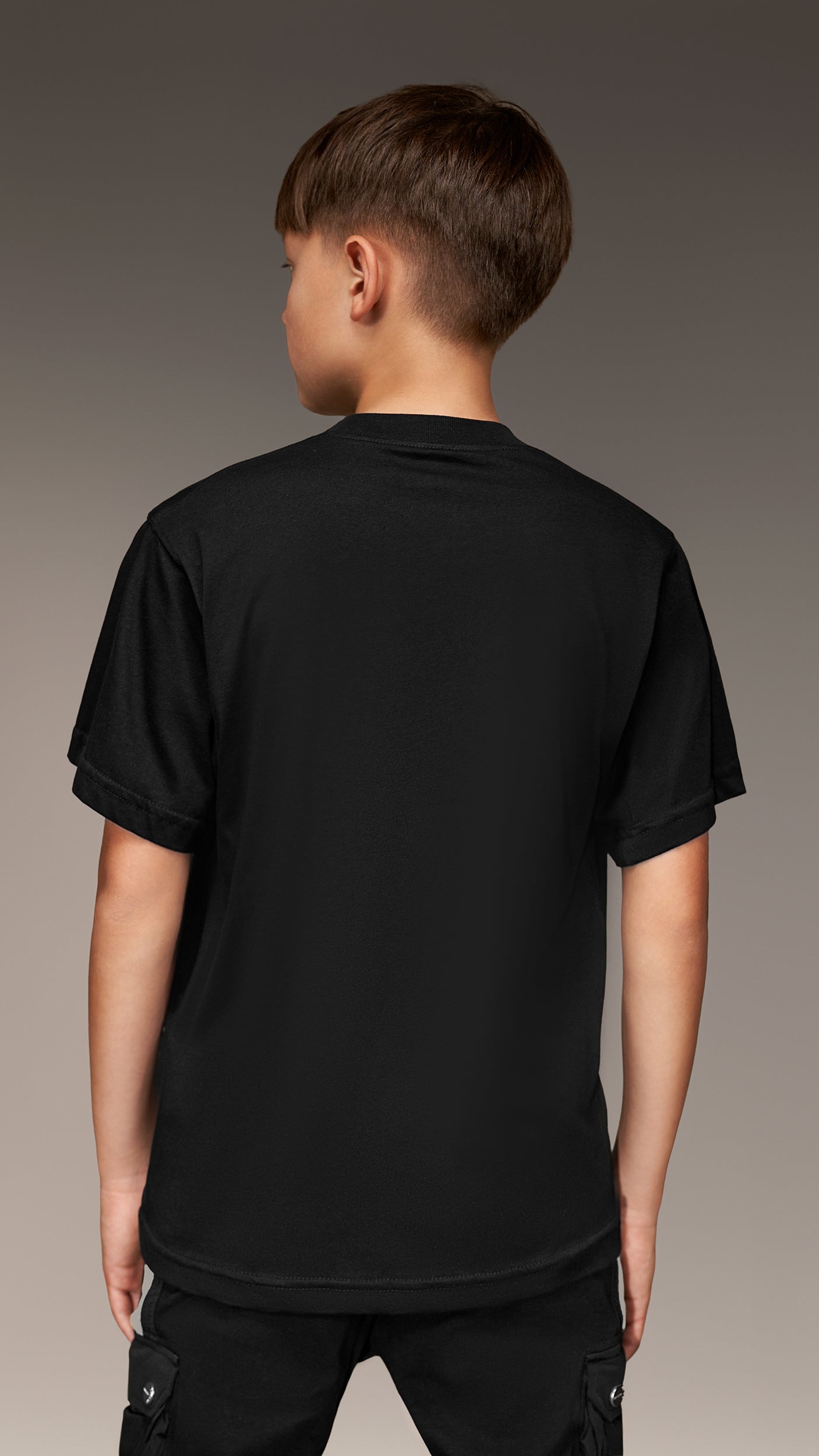 Czarny T-shirt „Made By Society” - T35824