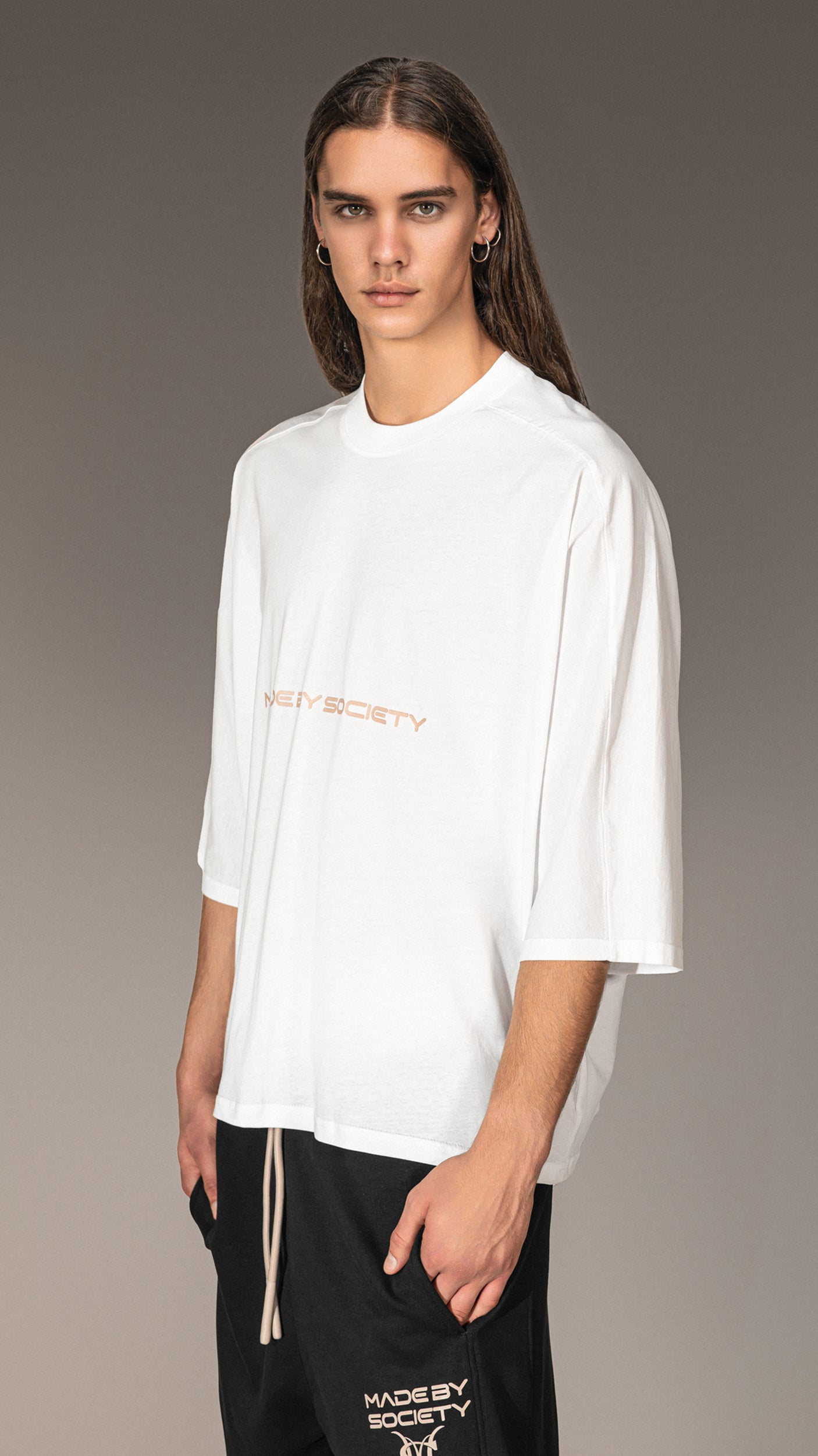 Tricou Oversized "Made By Society" - T15654