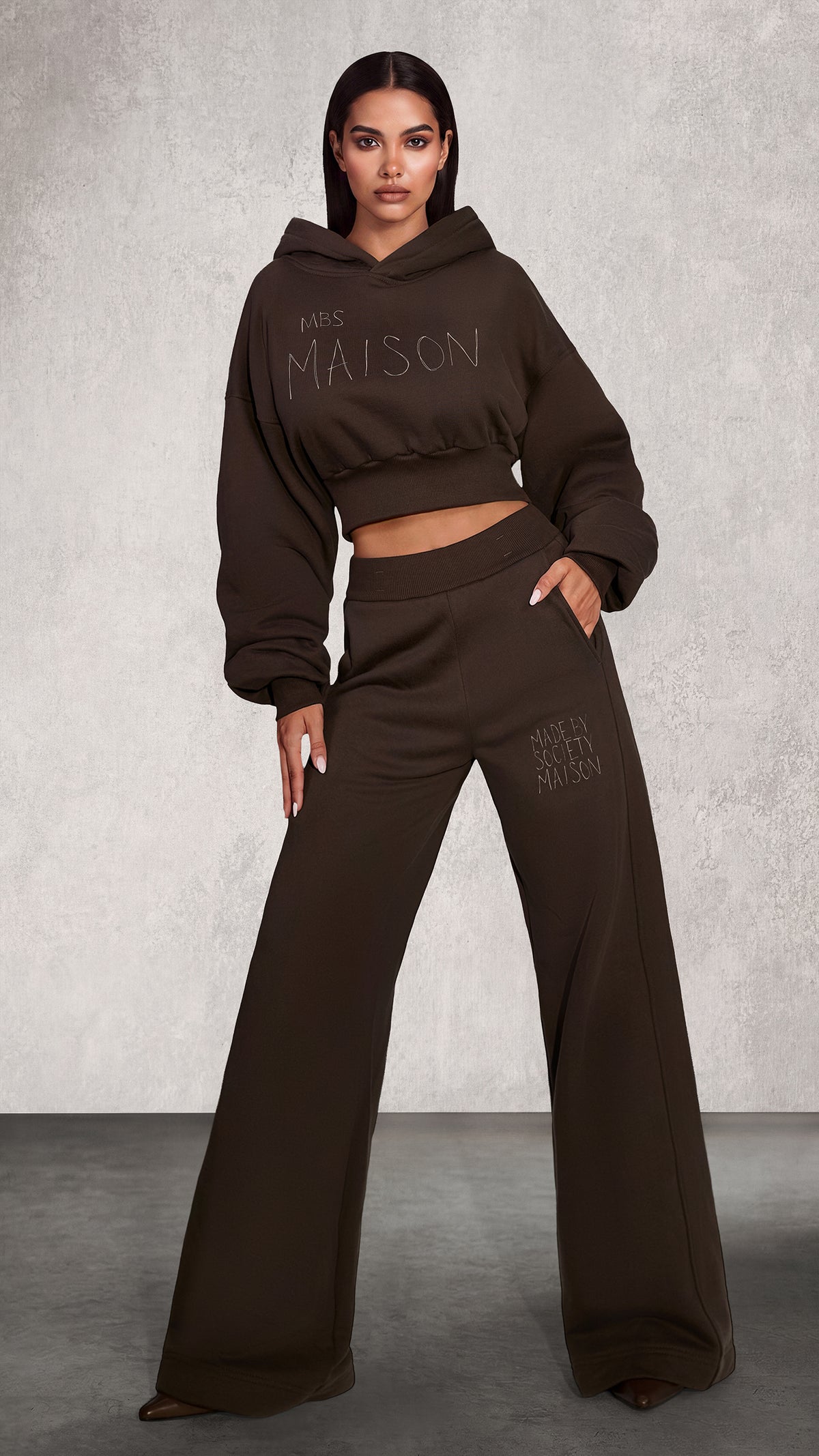 Bluza z kapturem CROPPED - H27519