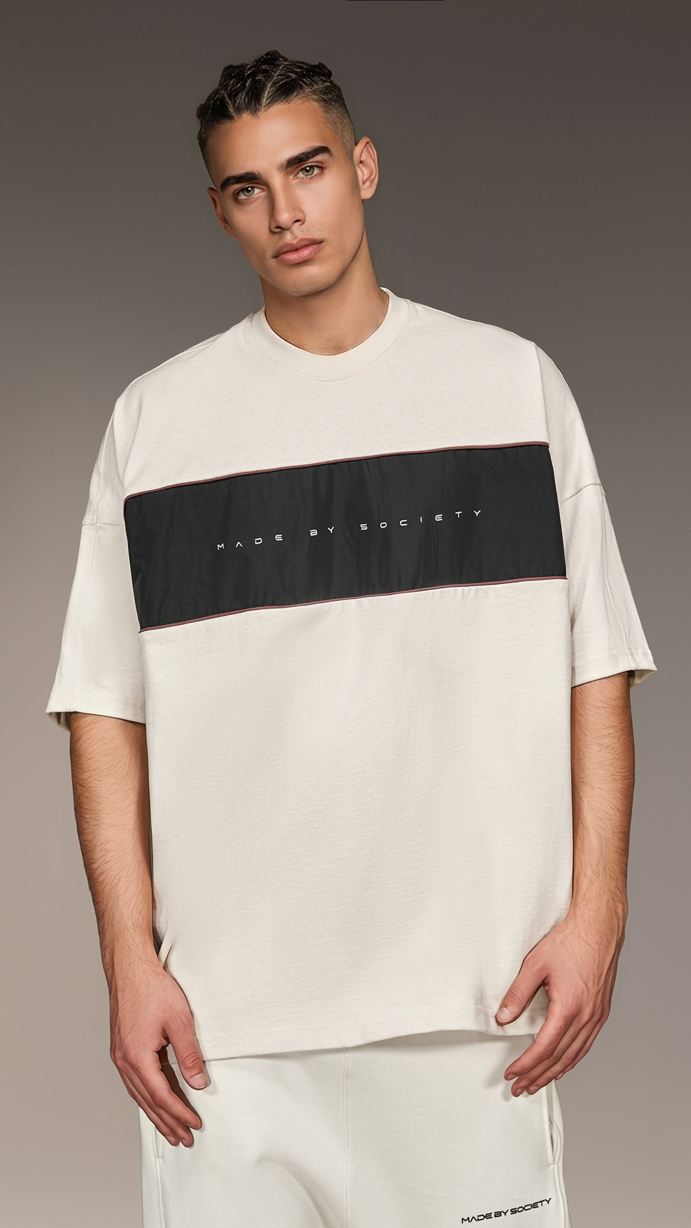 T-shirt Society Crest Slouch