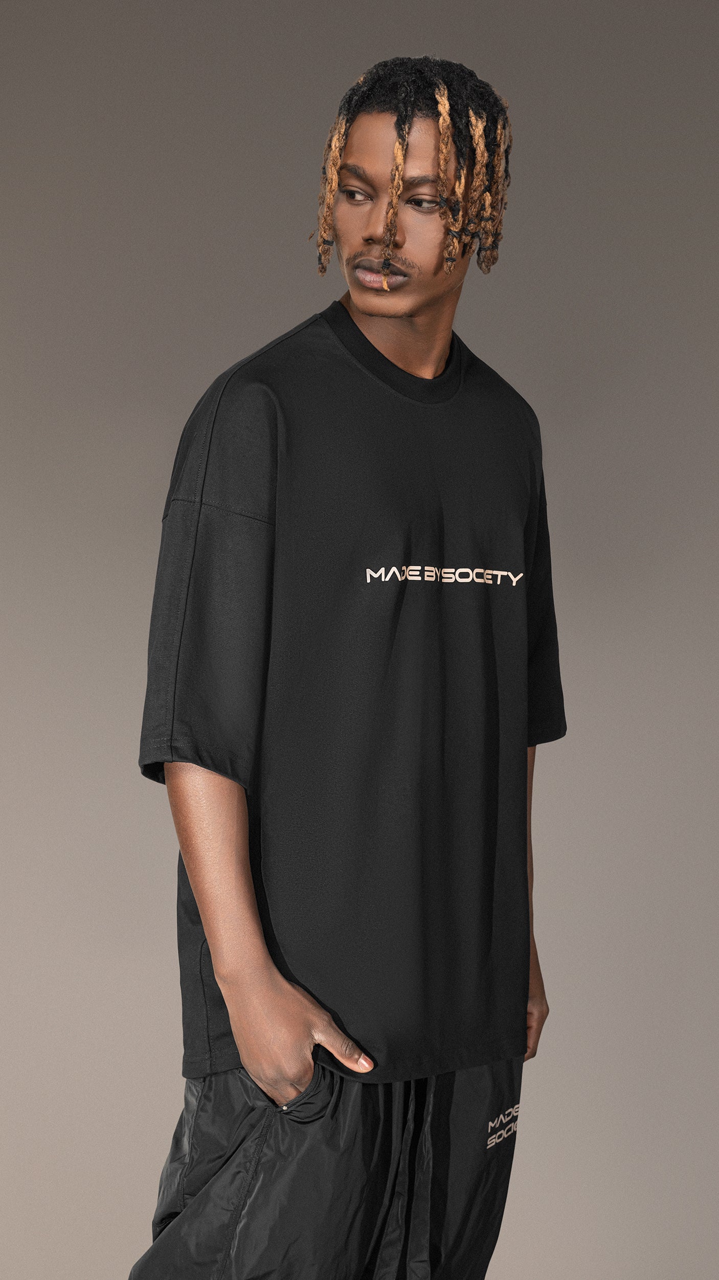 Tricou Oversized "MADE BY SOCIETY" - T15771