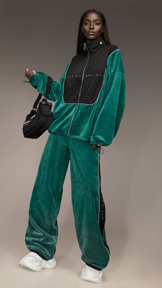 Spodnie Emerald Velvet Flow