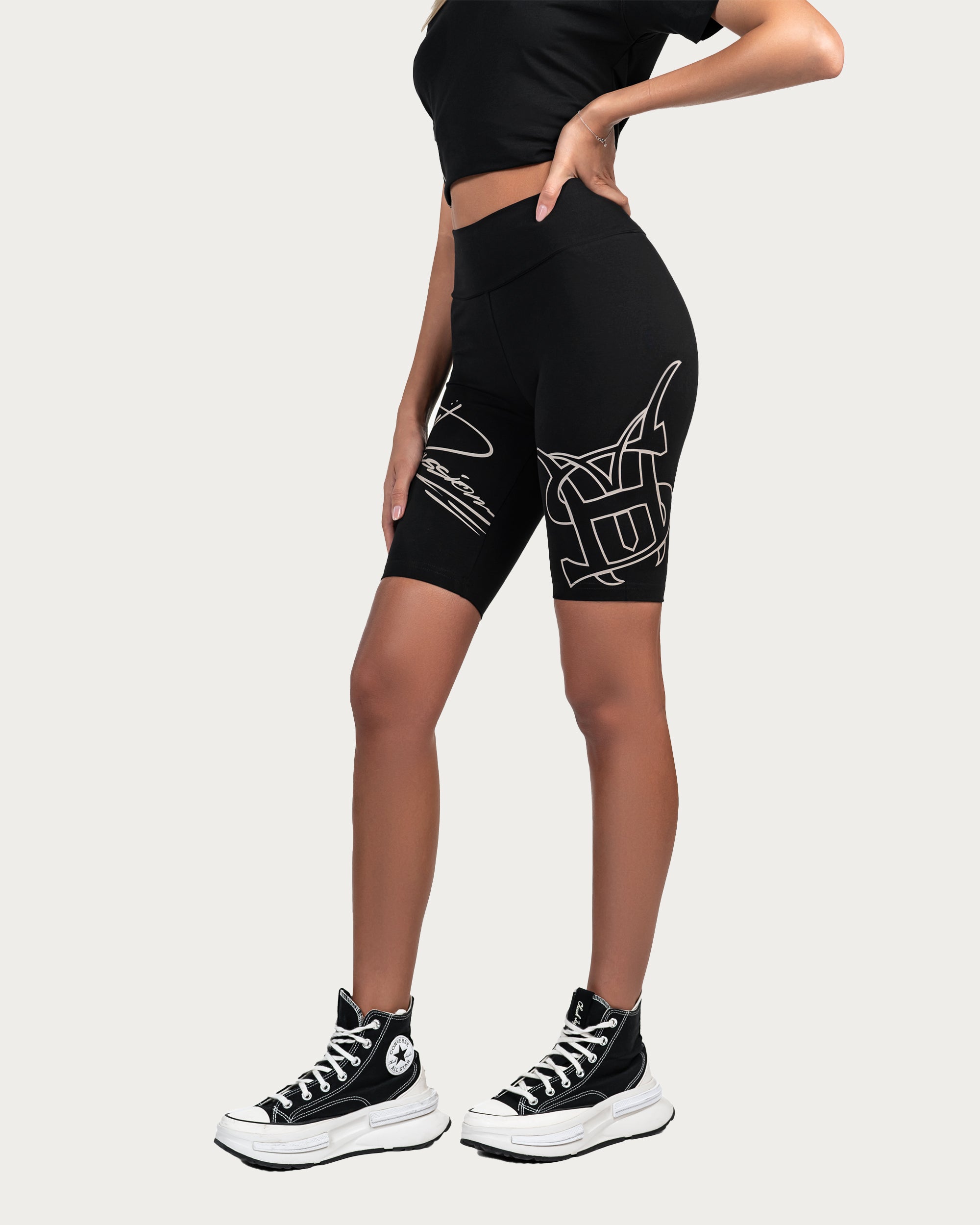 Branded Leggings Shorts - B25343