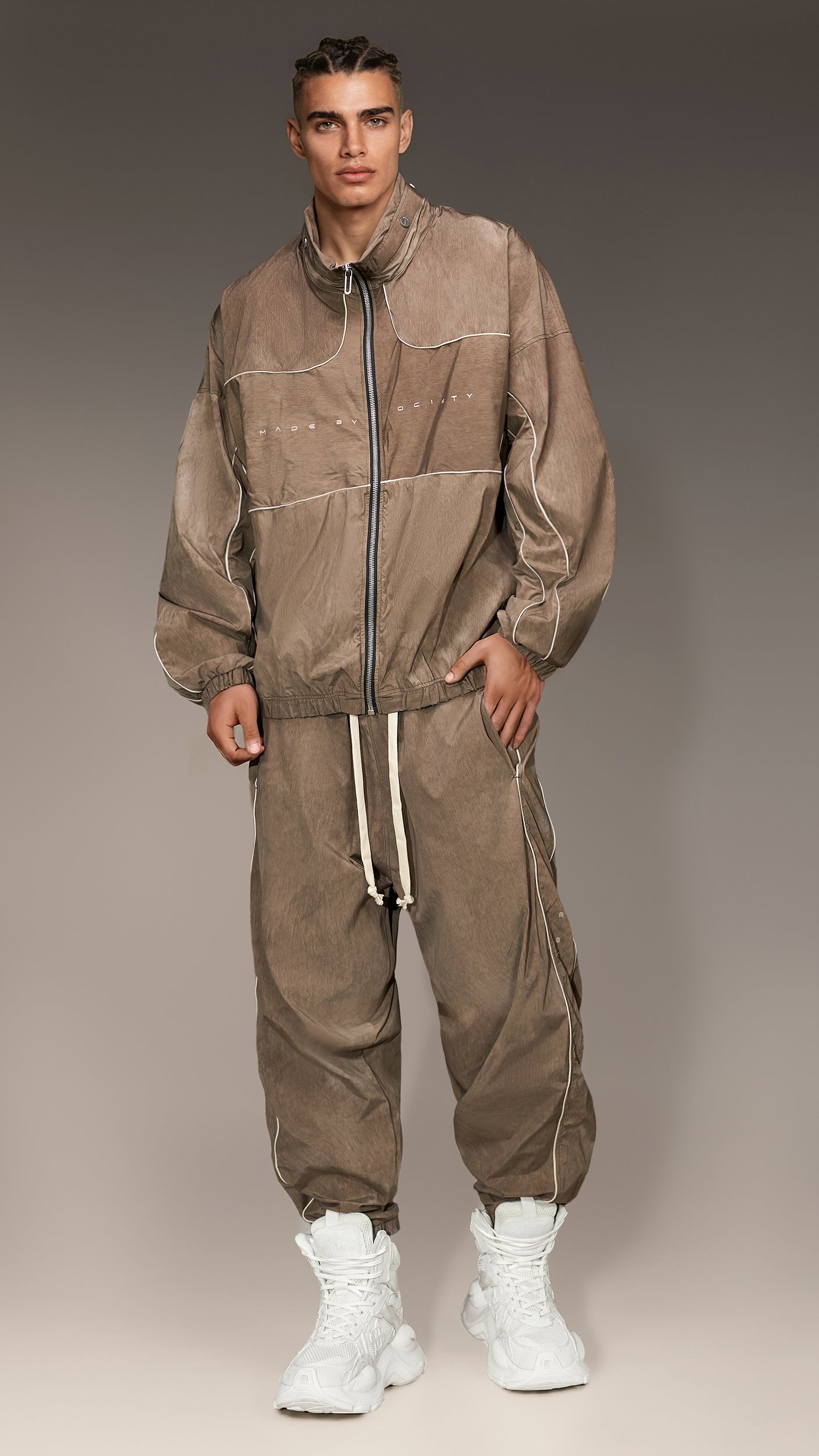 Pantaloni Duo Texture Track -P17136