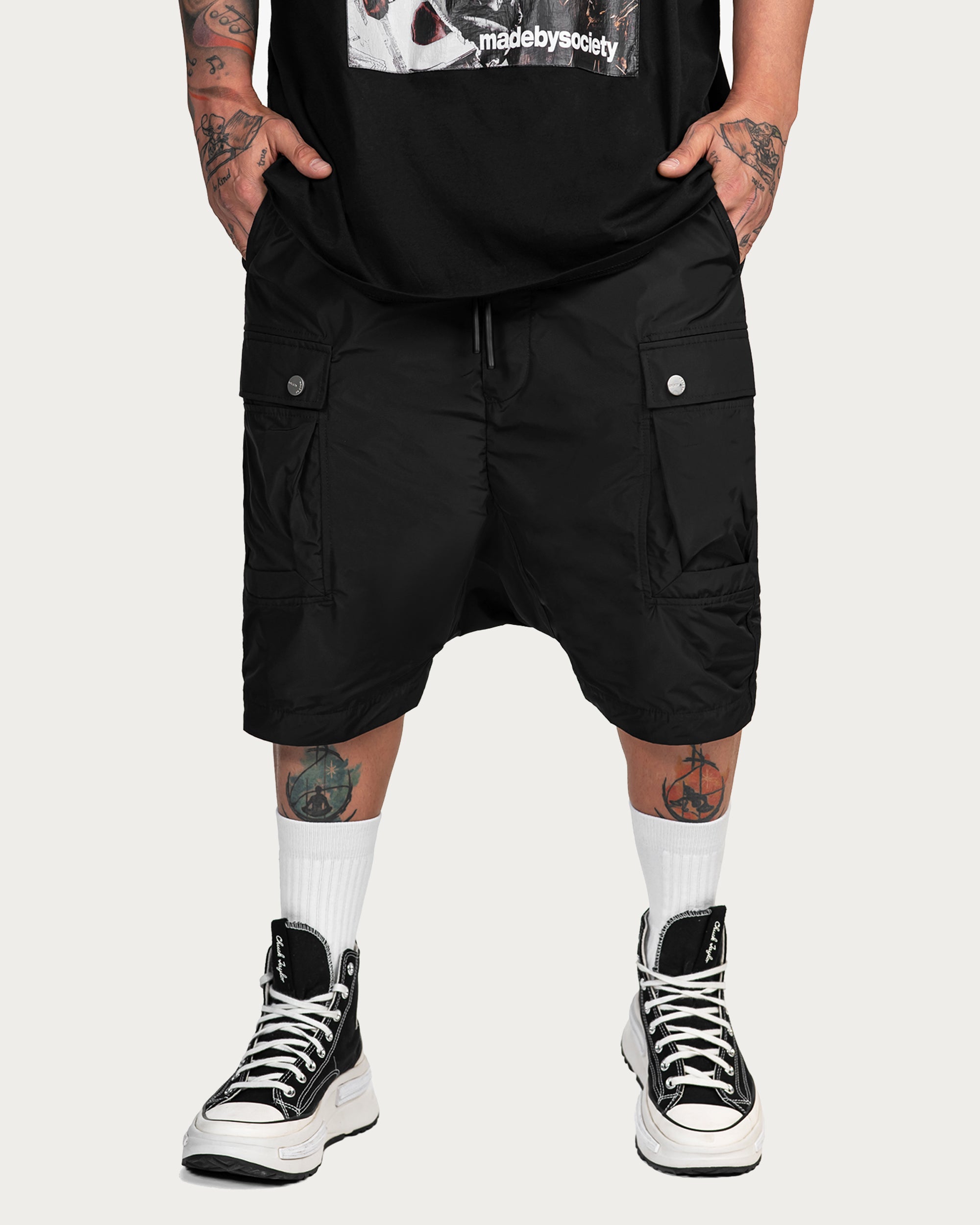 STUD CARGO SHORTS - B15538