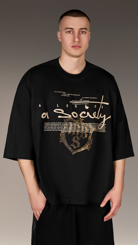 T-shirt Linear Boxy - T17103