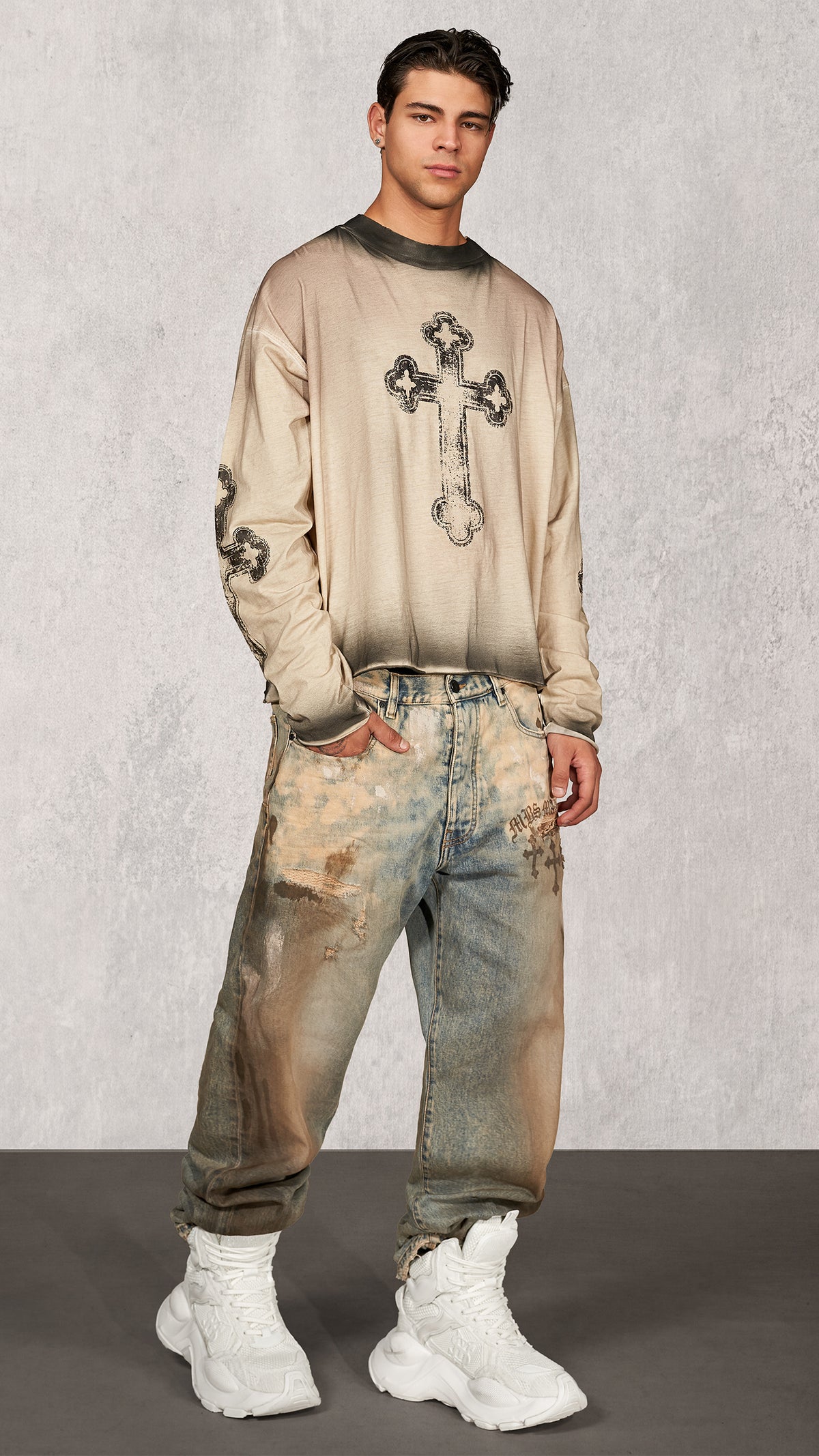 Jeansy ASH-VOLT WIDE - P17240