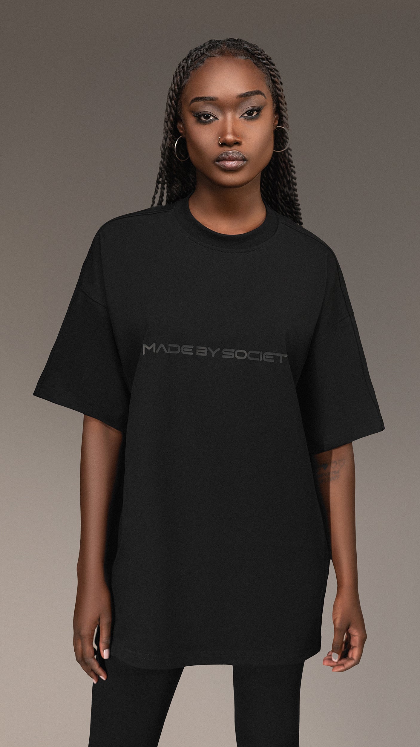 Koszulka Oversized "Made by Society" - T25792.