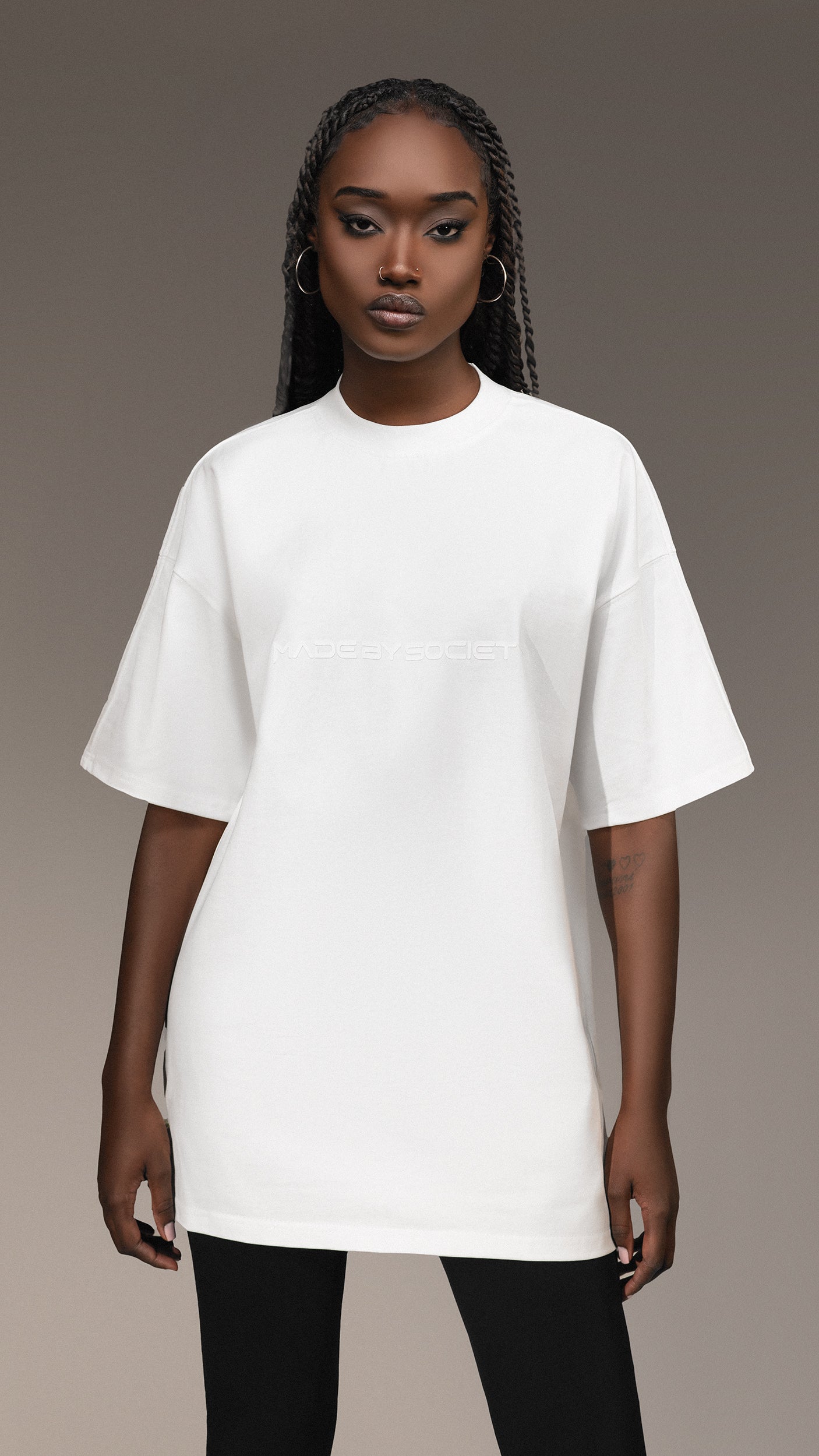 T-shirt oversized "Made By Society" - T25791