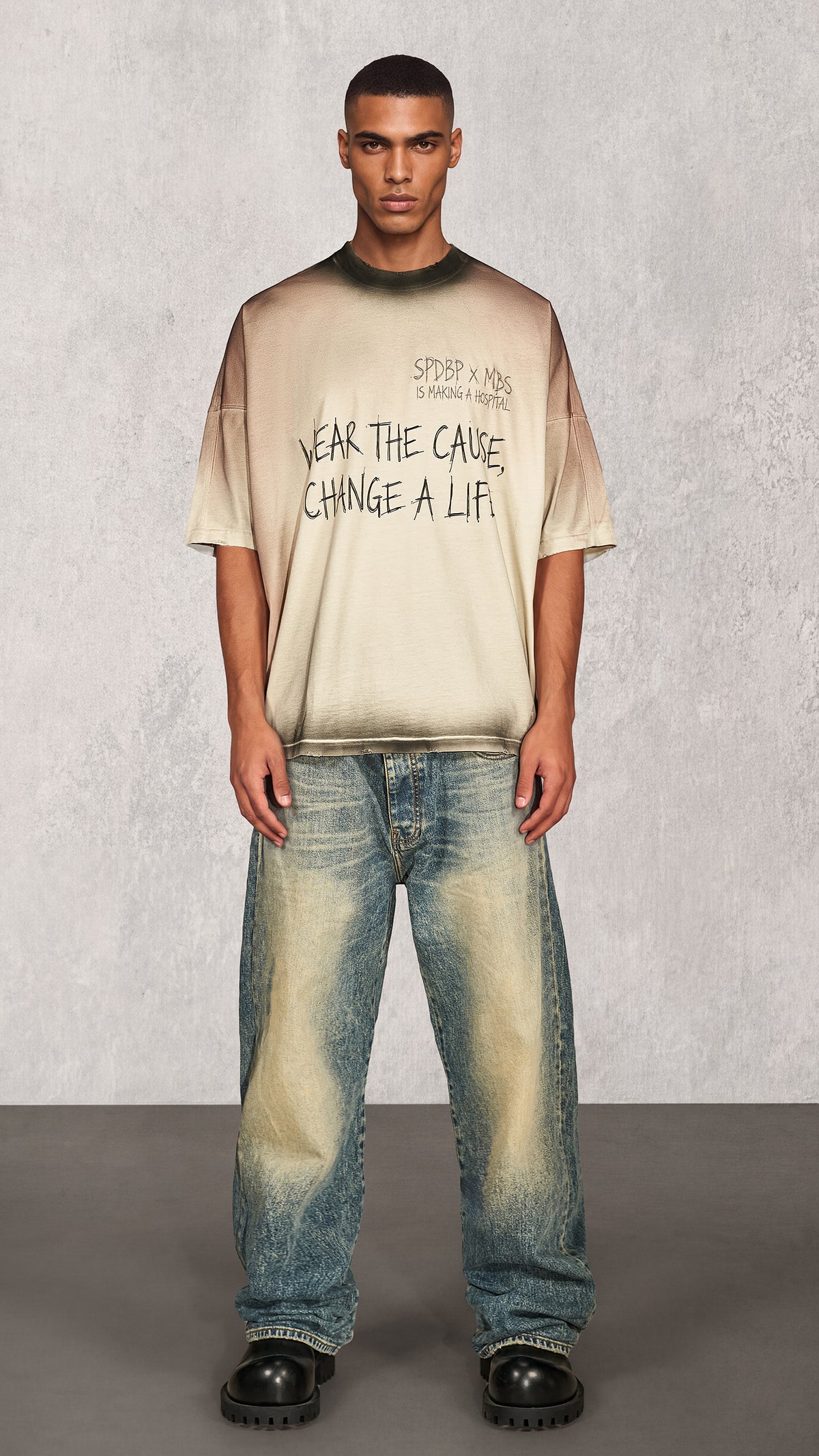 KOSZULKA MĘSKA "CHANGE A LIFE" - T17457