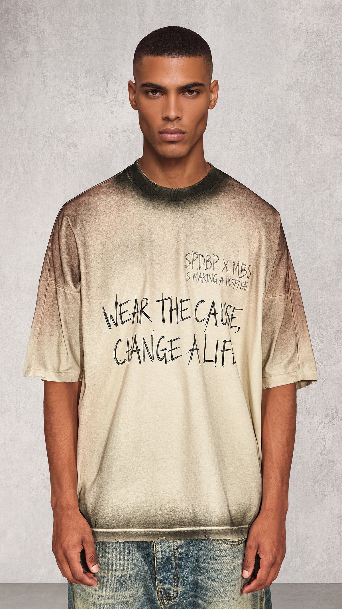 KOSZULKA MĘSKA "CHANGE A LIFE" - T17457