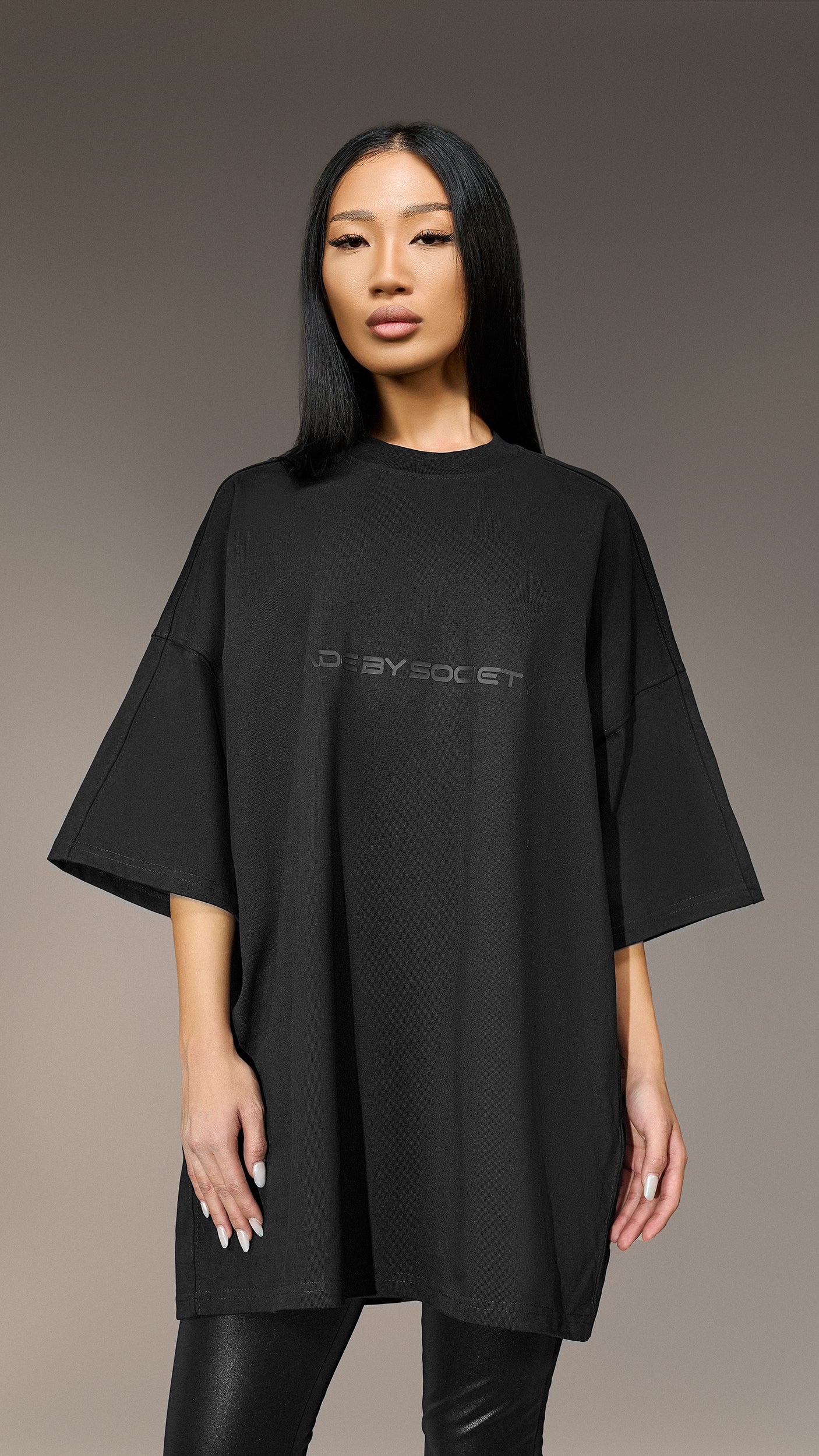 Oversized T-shirt "Made by Society" - T25869