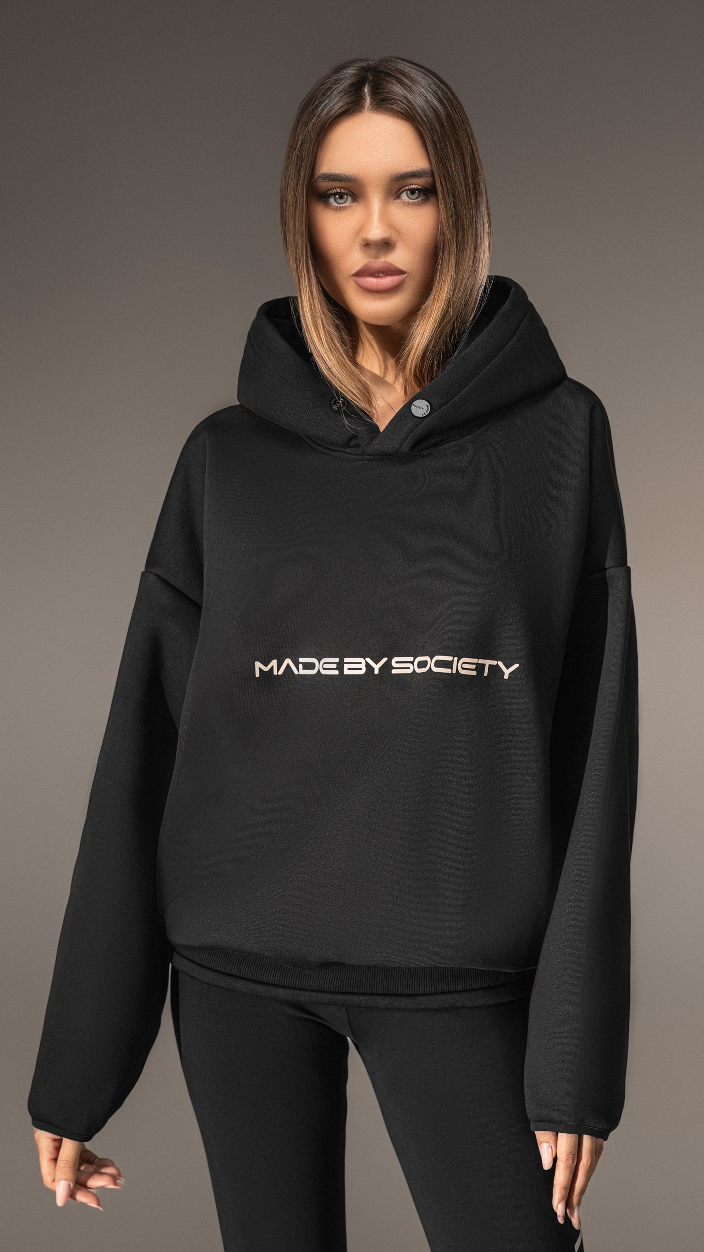 Bluza Oversized „Made by Society” – H25675