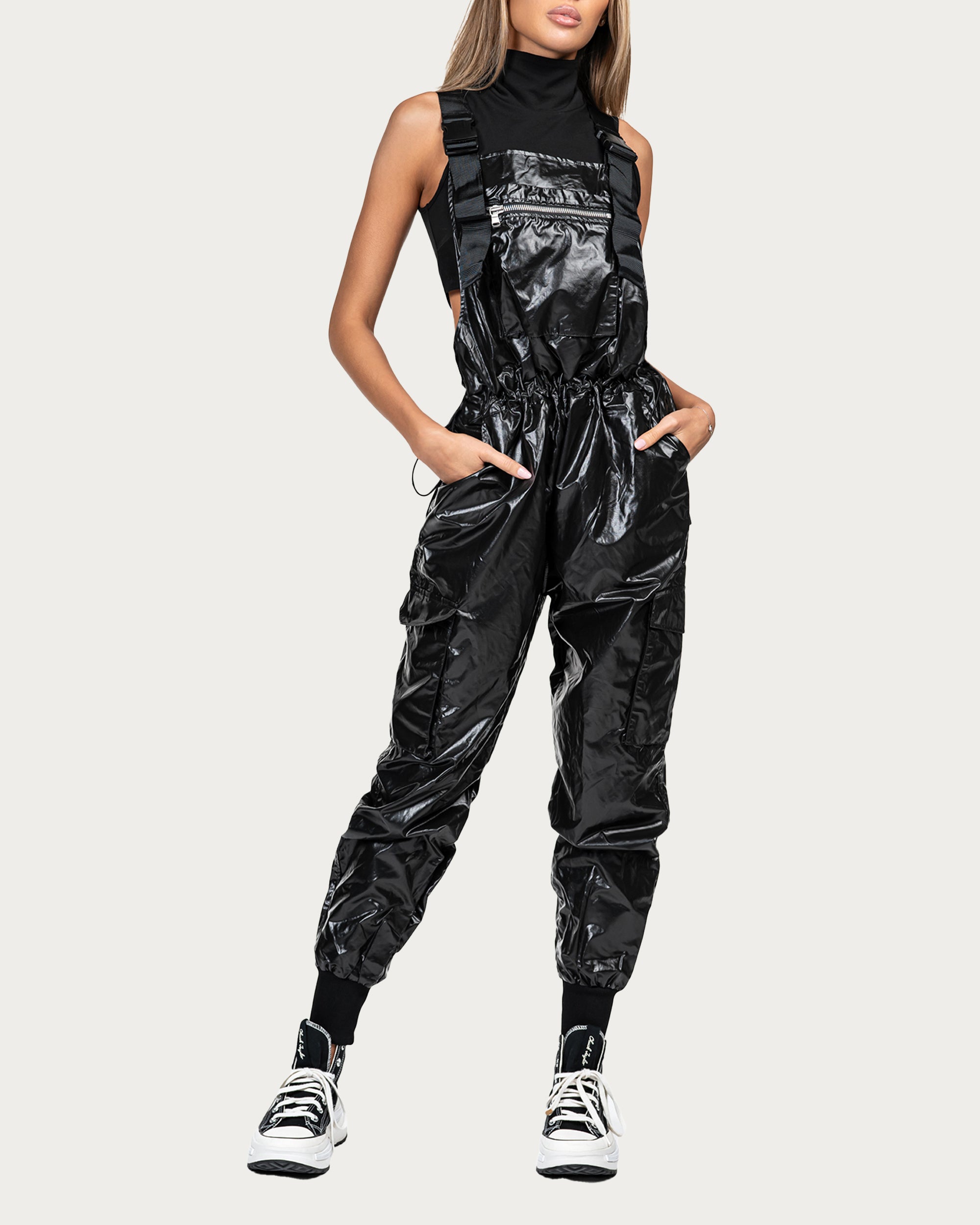 Glossy dungaree - P21084