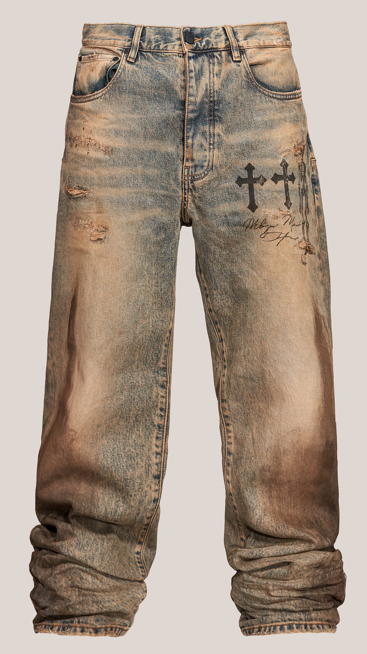 Jeansy DISTORTION WASH - P17238