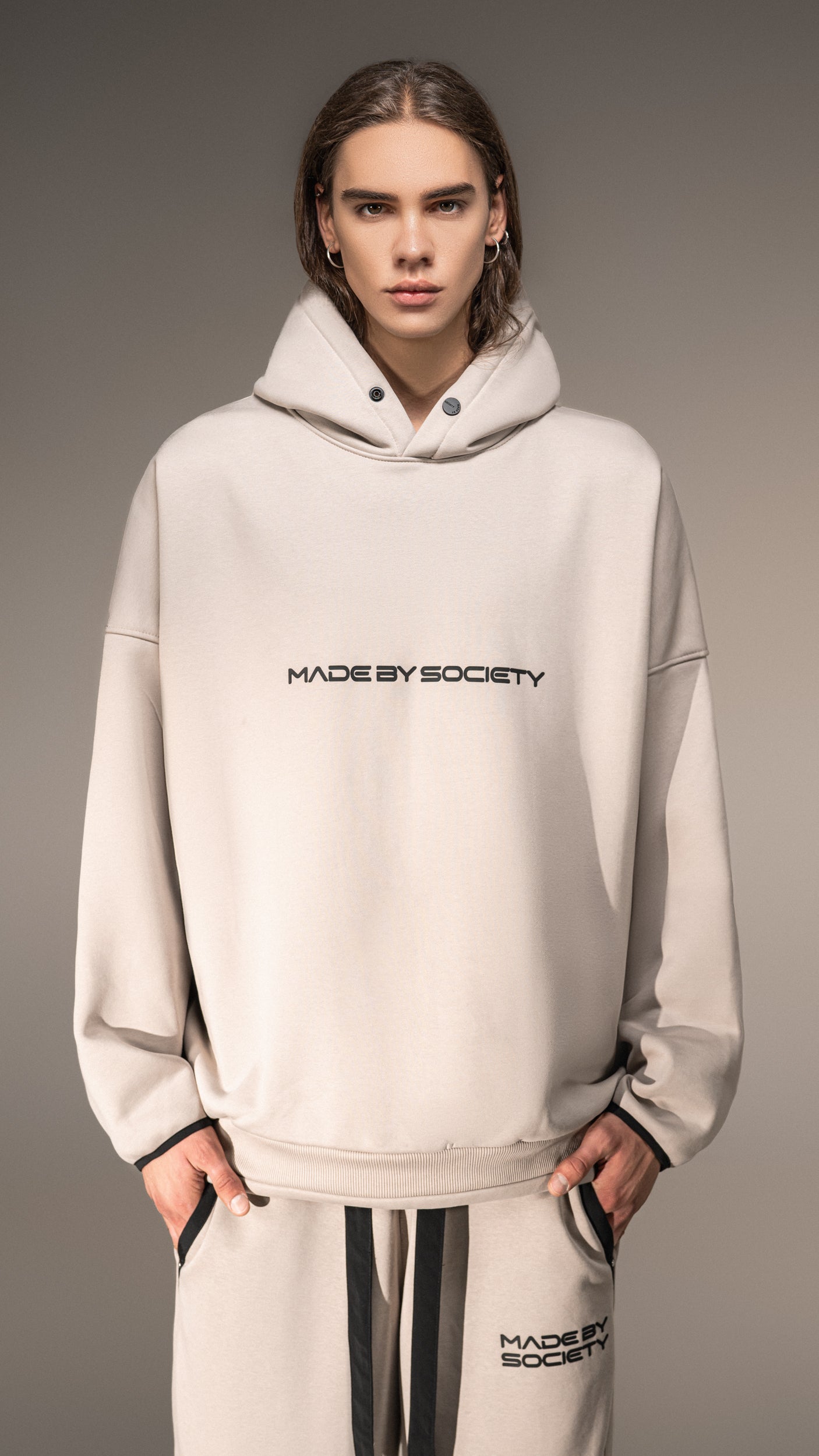 Hanorac „Made by Society” – Stil Relaxat – H15753